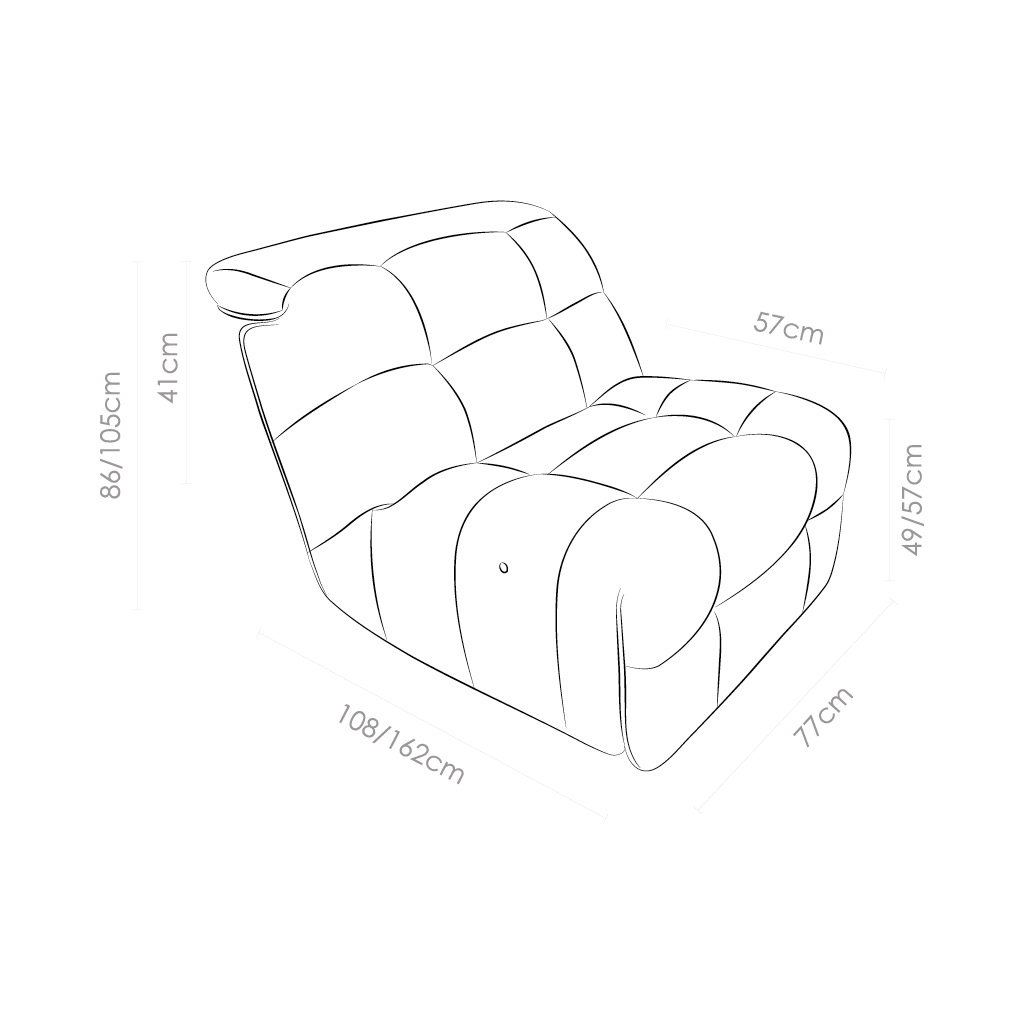 Lounge Chair Zen-S – Fusion 196 Shell | Battery Included