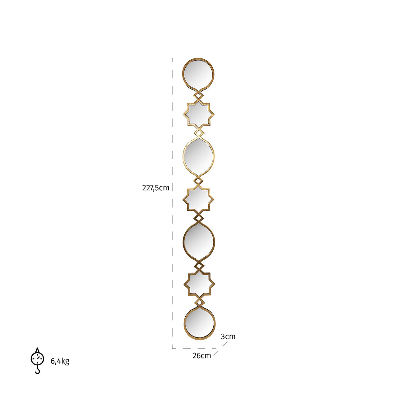 Mirror Babice gold (Gold)