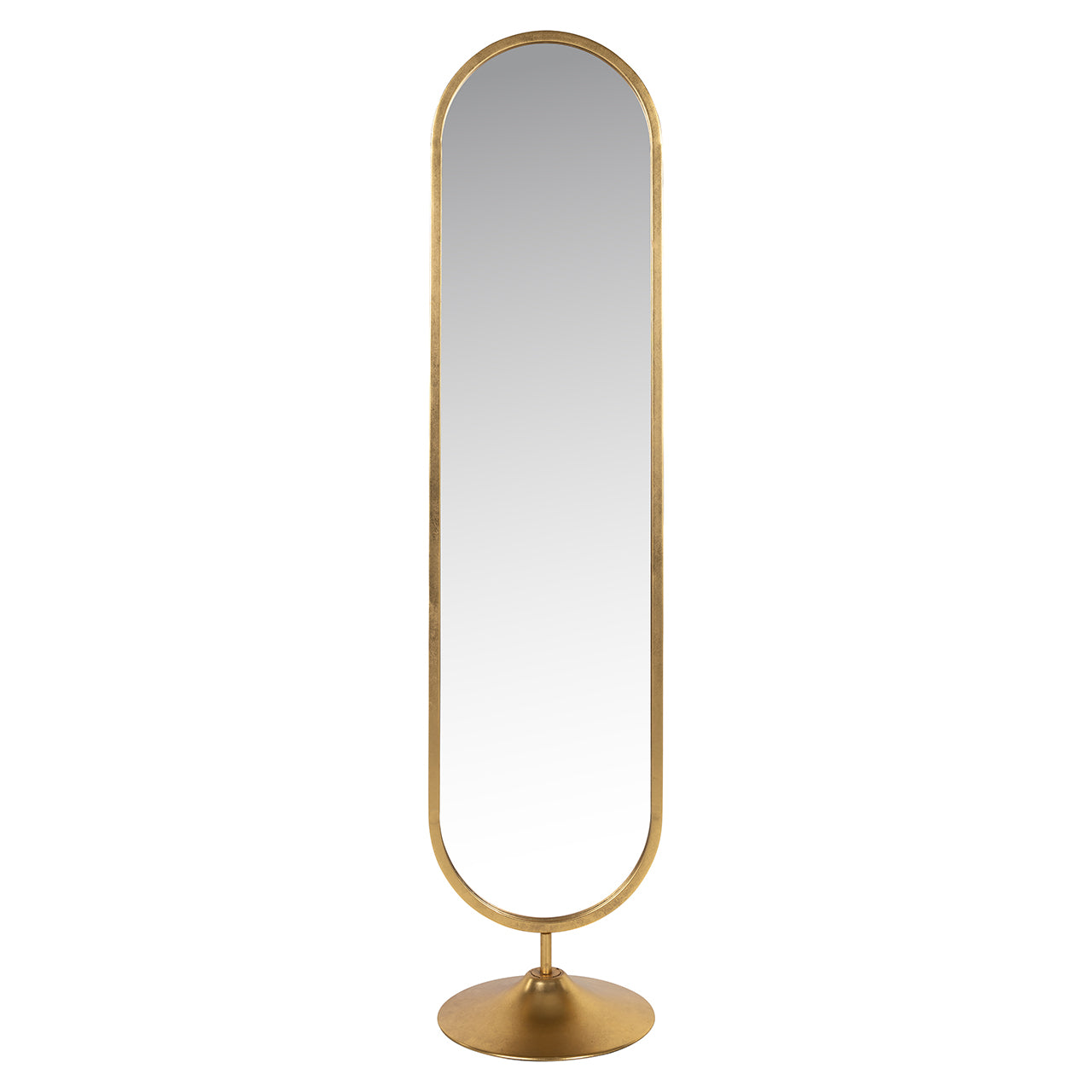 Mirror Moya on stand (Gold)