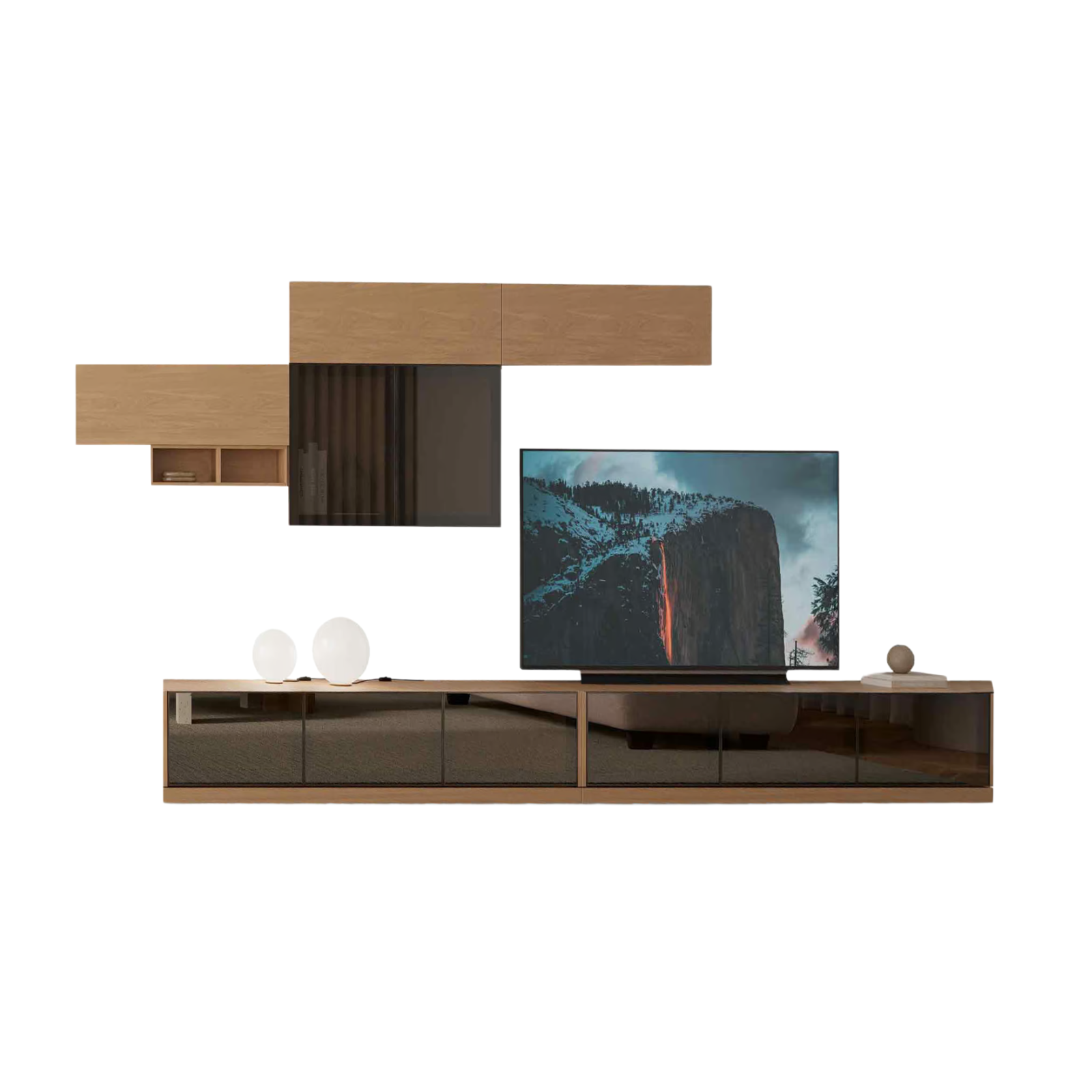 TV Unit Barcelona Oak Option 1