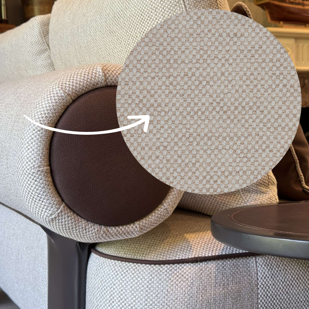 Sofa Kyoto - Light Gray/Beige 256x111cm