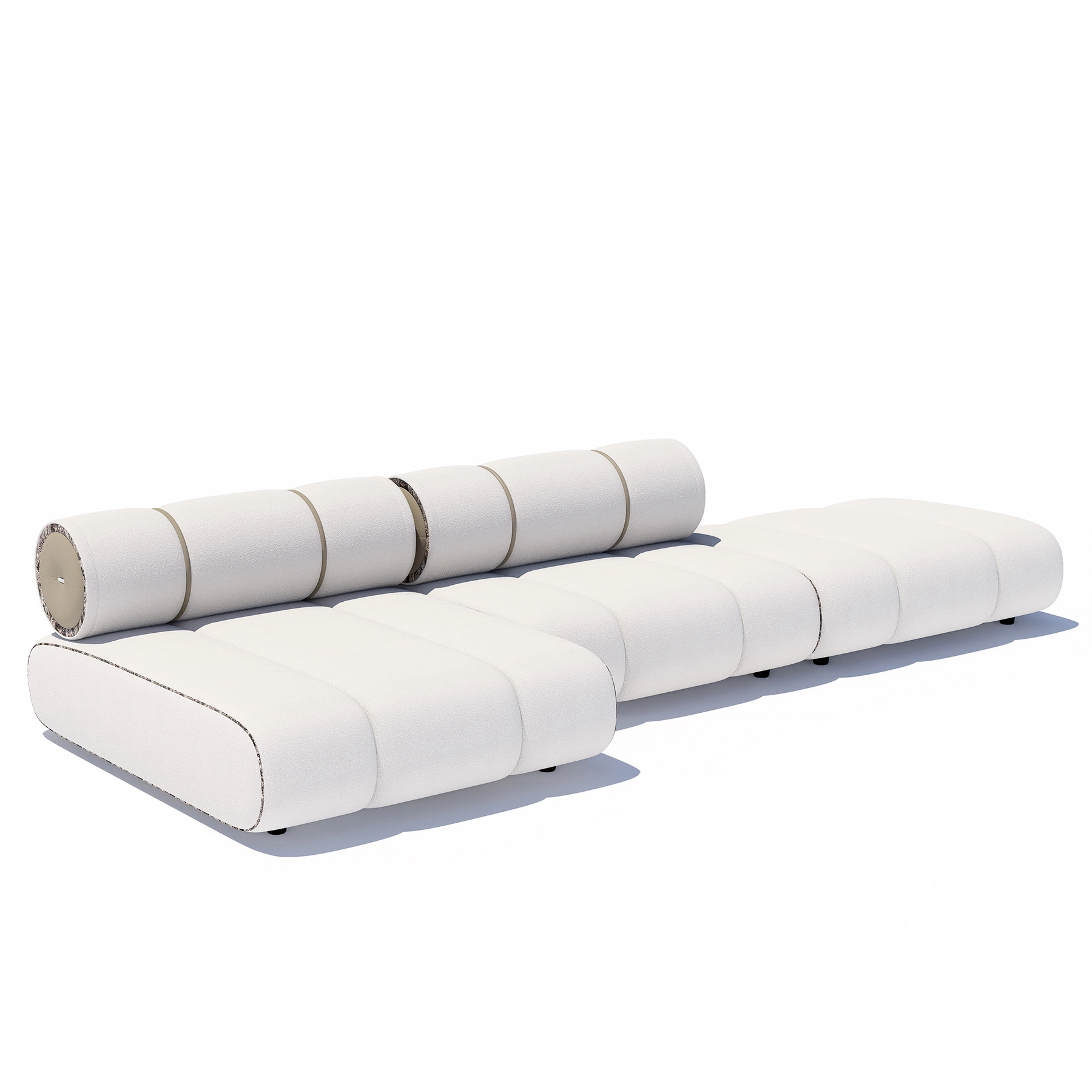 Sofa Orian White 154x375x116cm