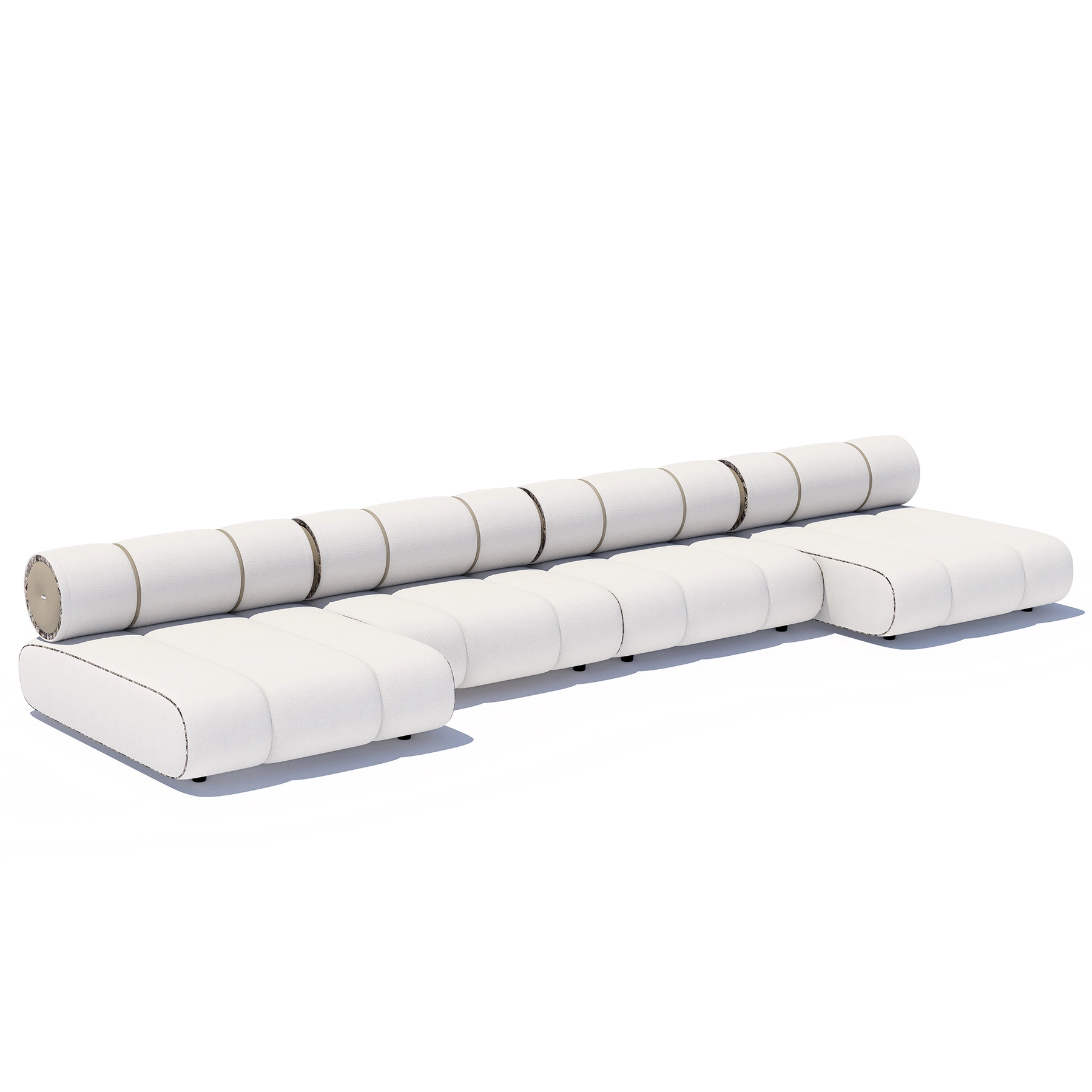 Sofa Orian White 154x500x164cm