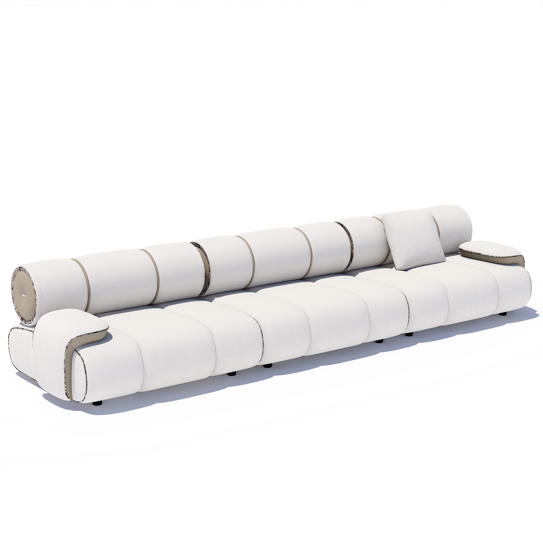 Sofa Orian White 116x395cm