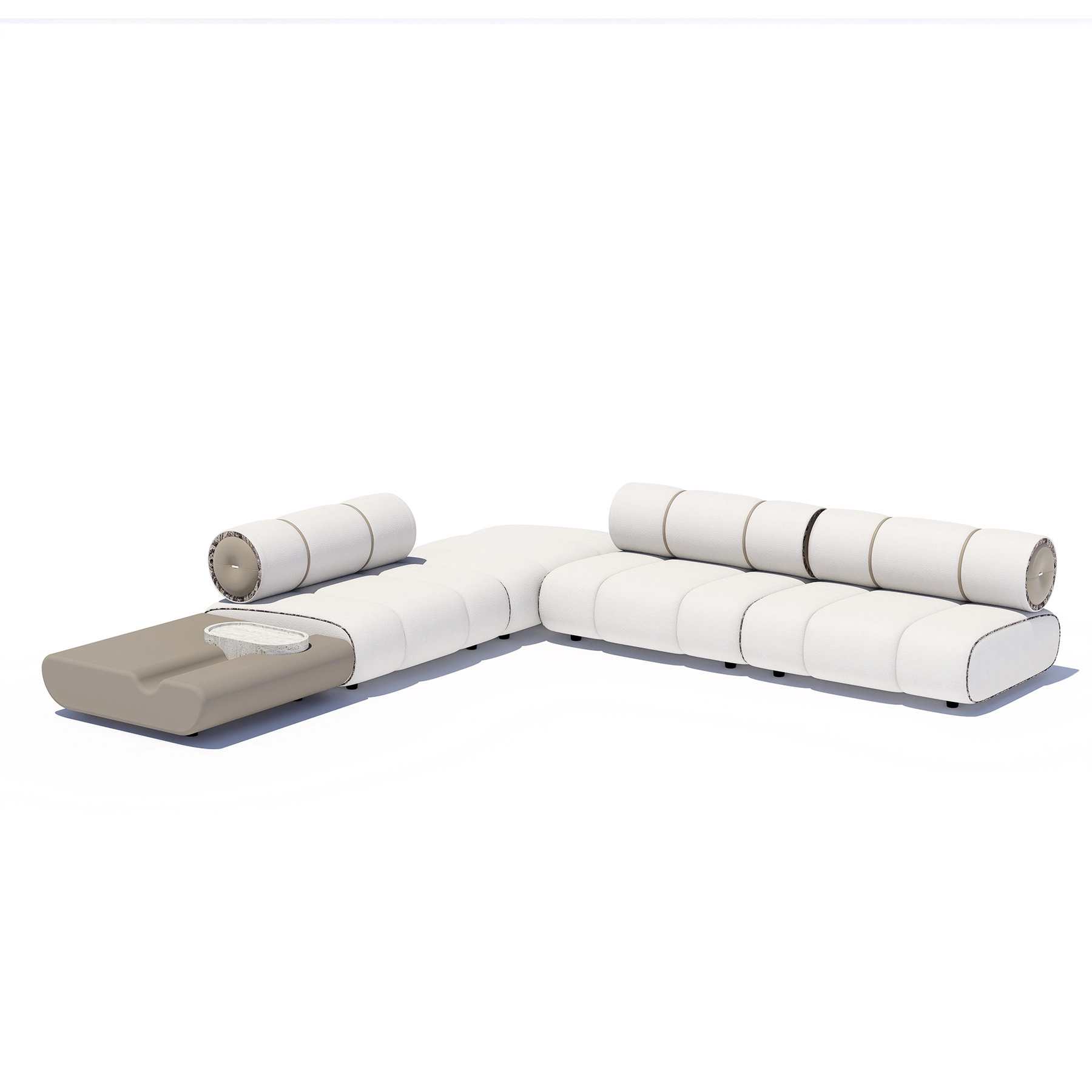 Sofa Orian White 355x365cm