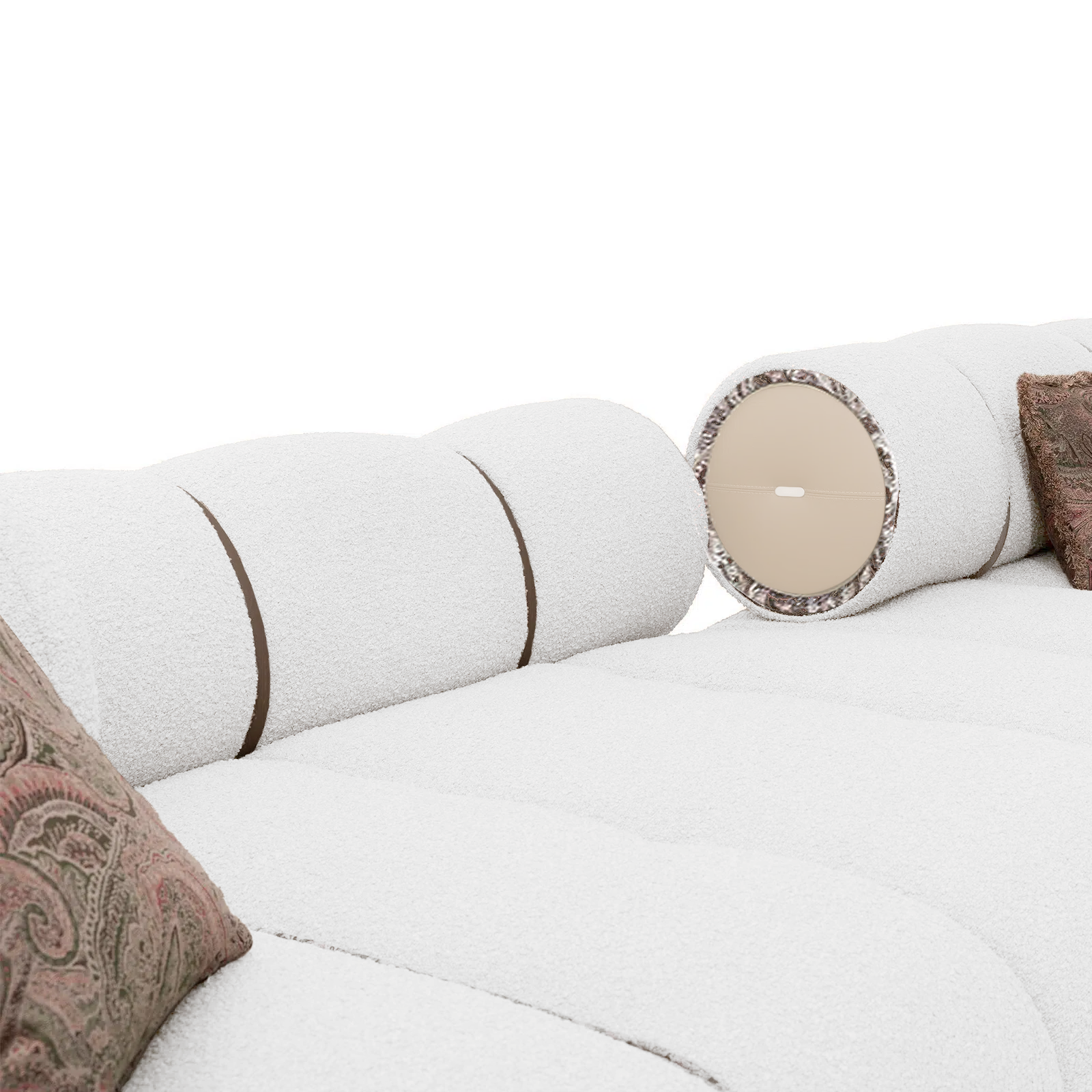 Sofa Orian White 116x395cm