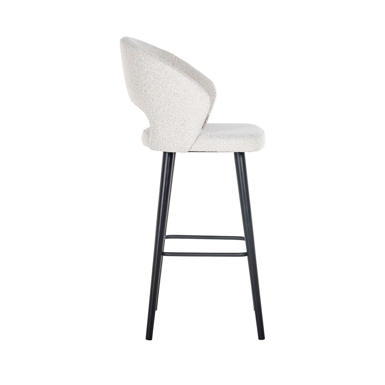 Bar stool Savoy white bouclé (Copenhagen 900 Bouclé White)