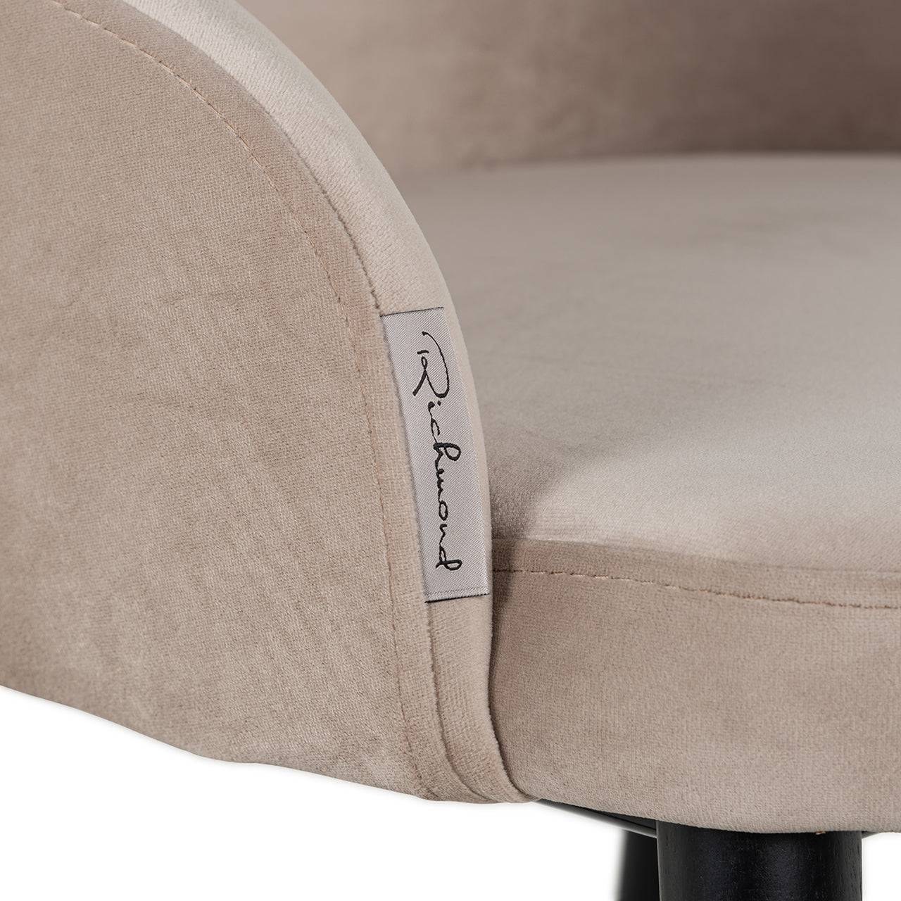 Chair Twiggy khaki velvet (Quartz Khaki 903)