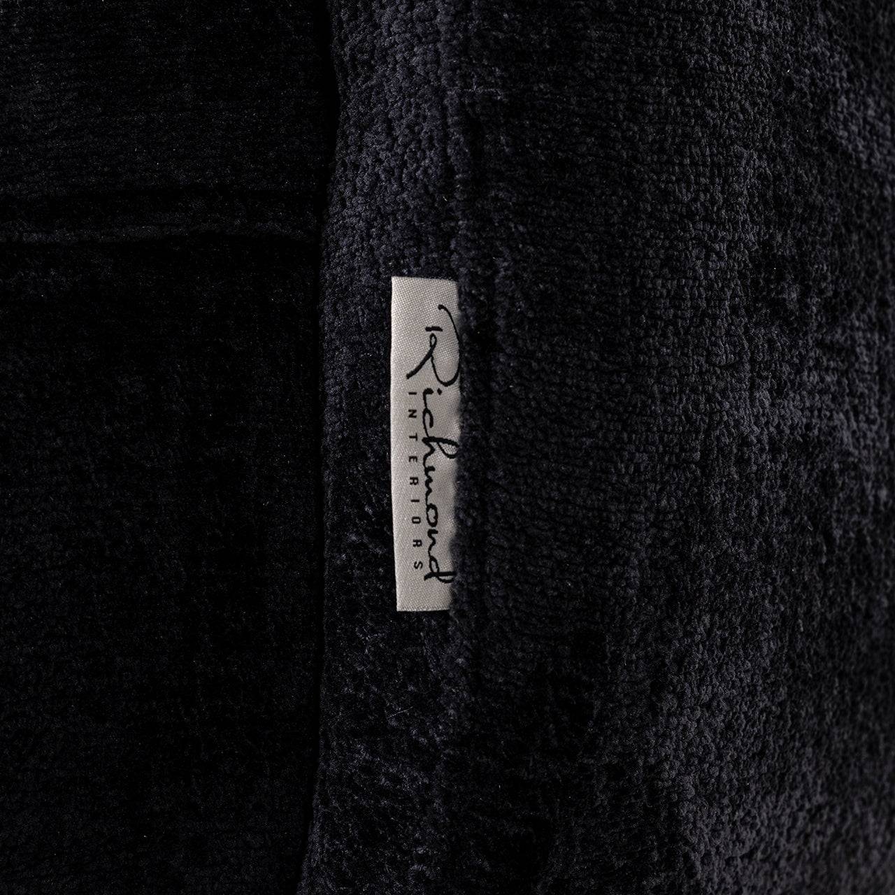 Swivel lounge chair Turner black chenille (Bergen 809 black chenille)