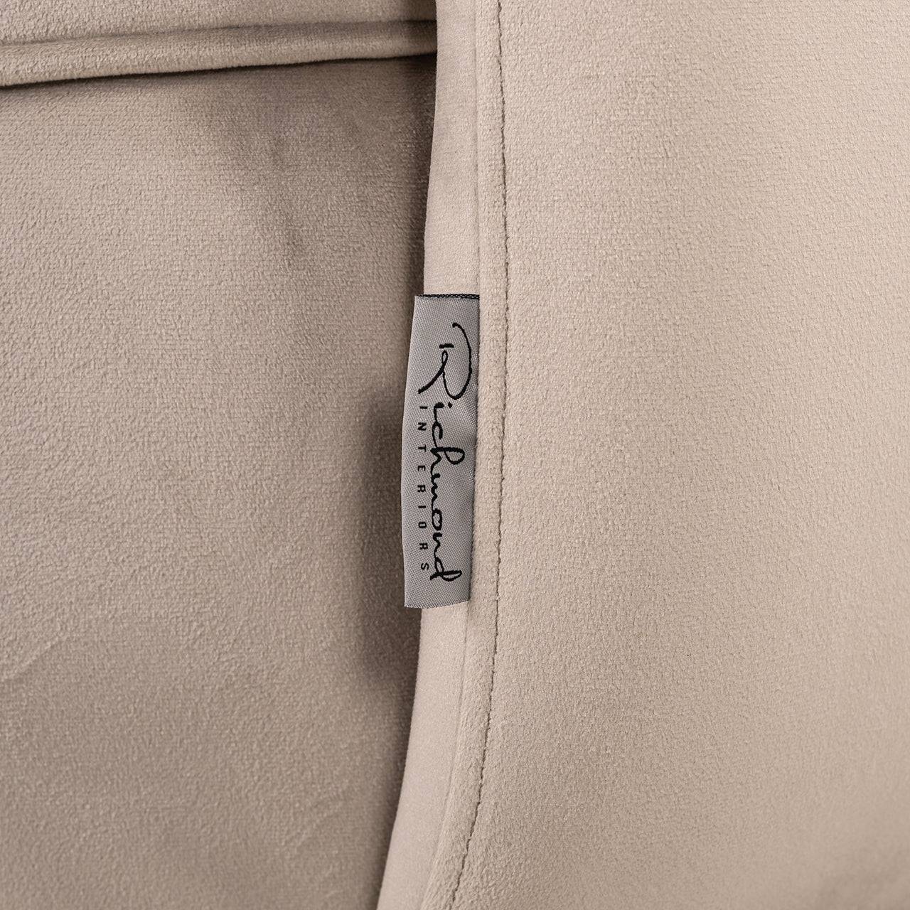 Swivel lounge chair Turner khaki velvet fire retardant (FR-Quartz 903 Khaki)