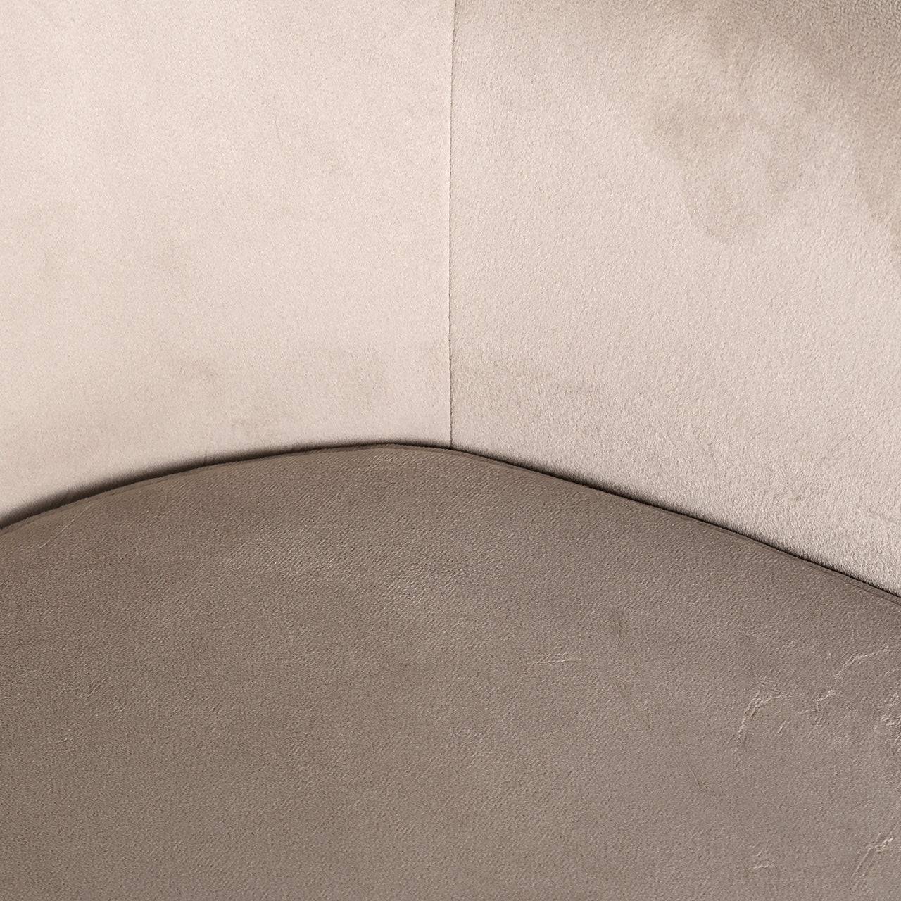 Chair Fay khaki velvet fire retardant (FR-Quartz 903 Khaki)