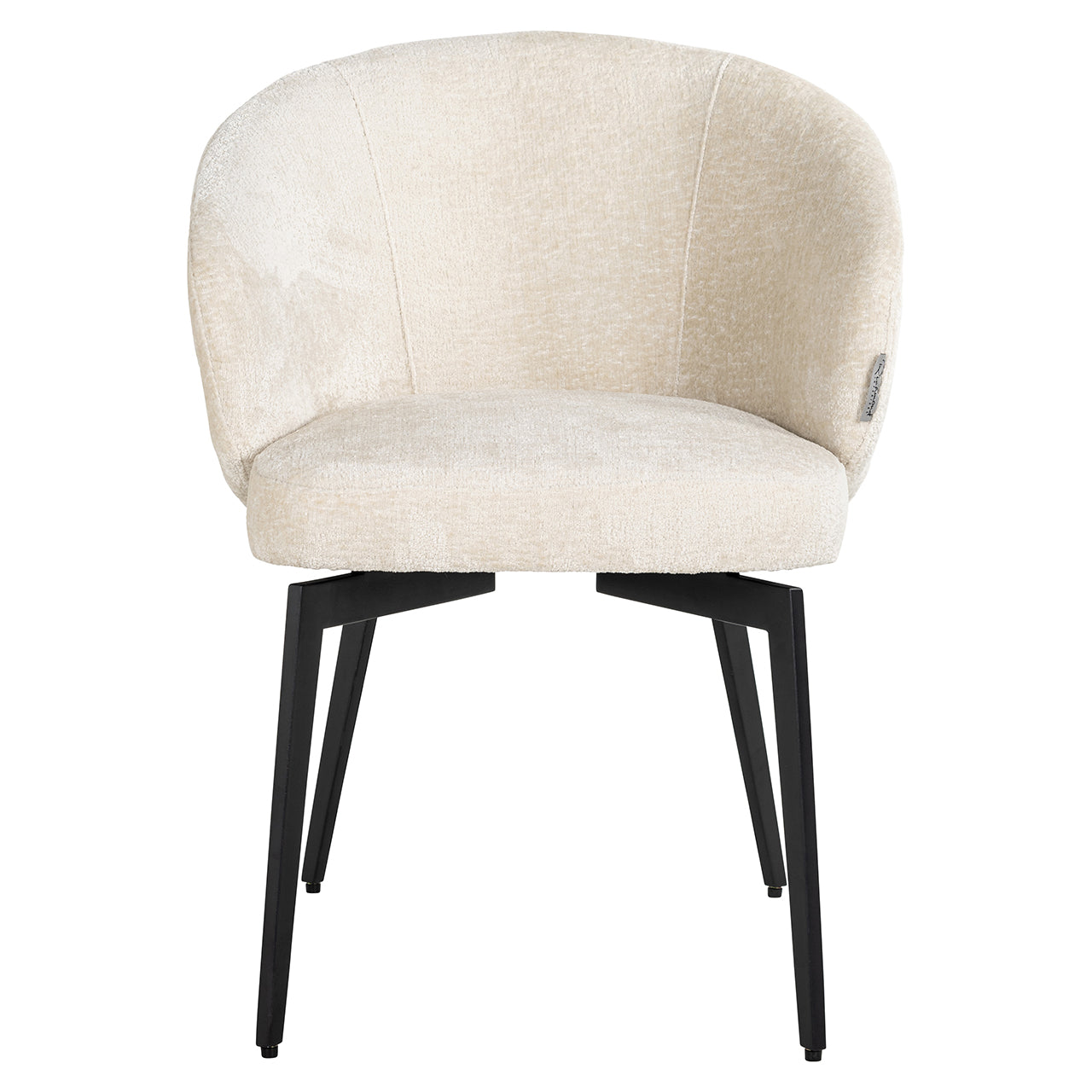 Chair Amphara - white chenille fire retardant (FR-Bergen 900 white chenille)