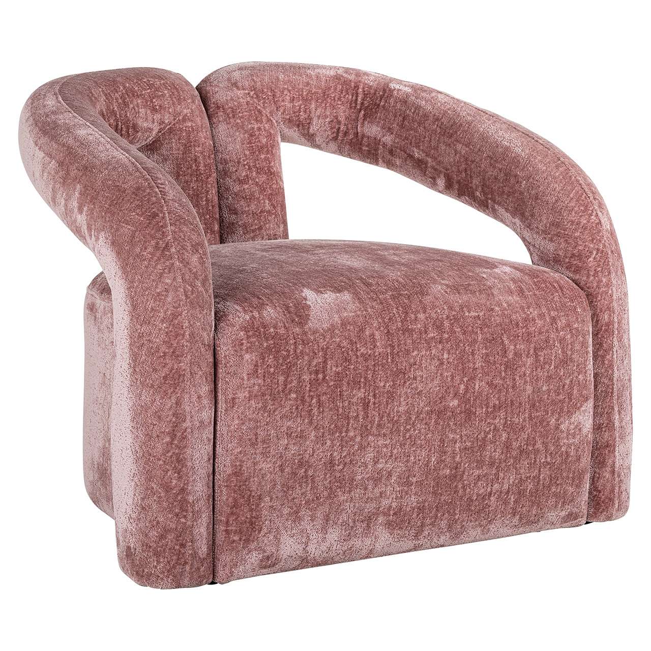 Lounge chair Dana rose chenille (Bergen 705 rose chenille)