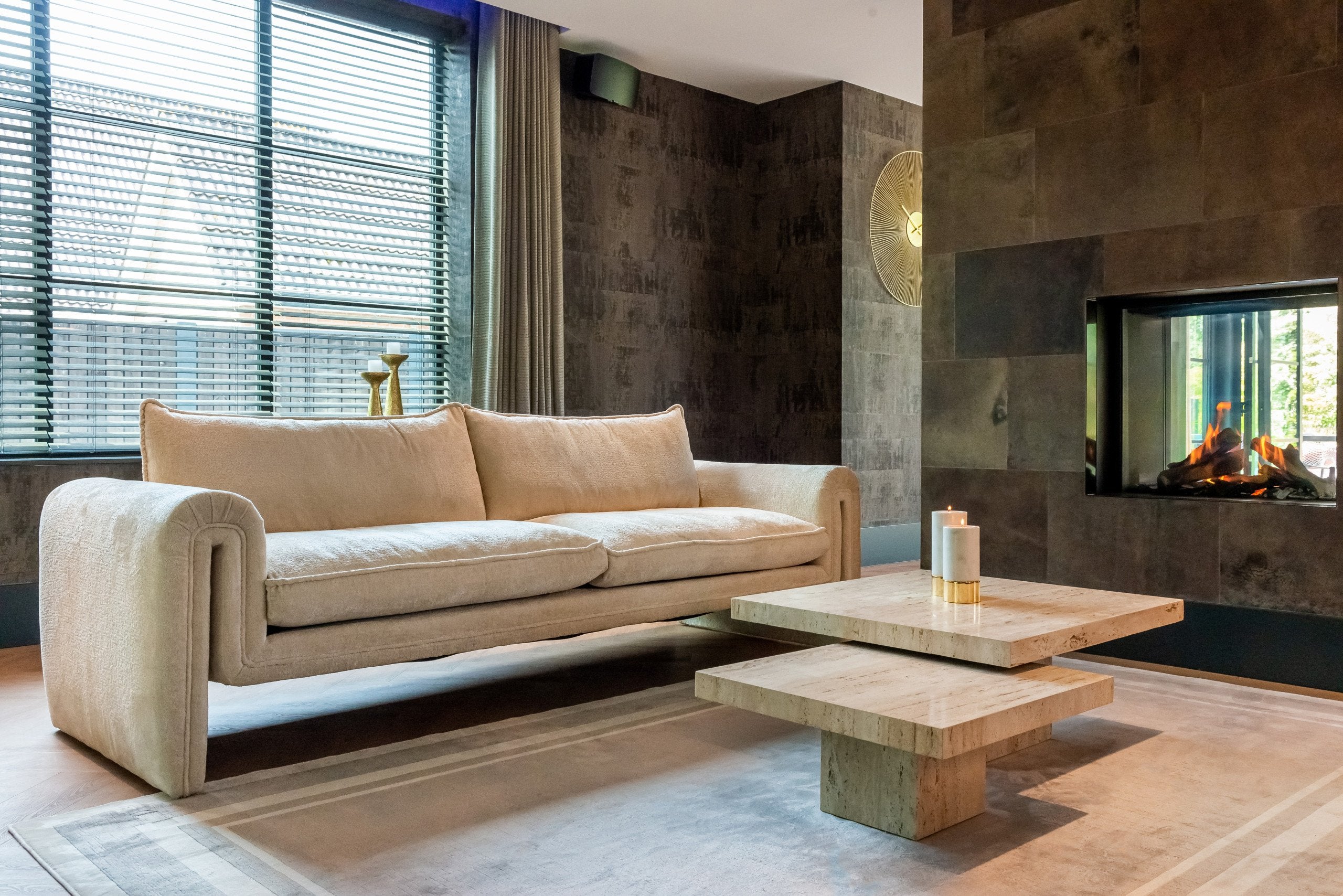 Coffee table La Cantera beige (Set of 2)