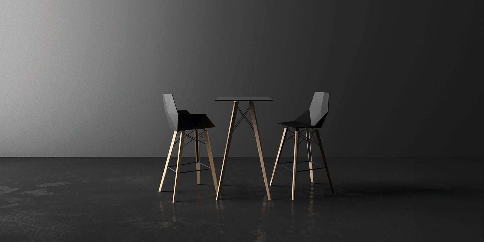 Faz - Wood Counter Stool