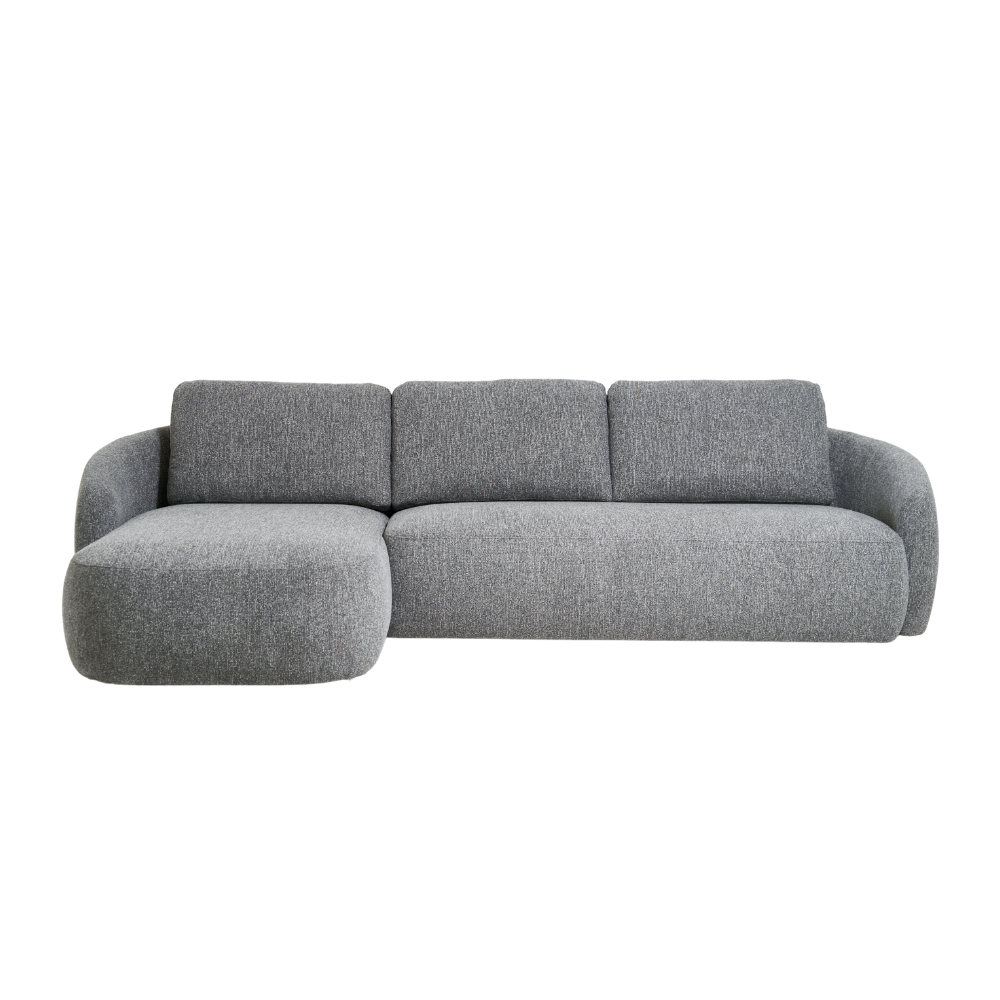 Sofa Nubo – Sneak Grey Modern Corner Sofa 287×165 cm