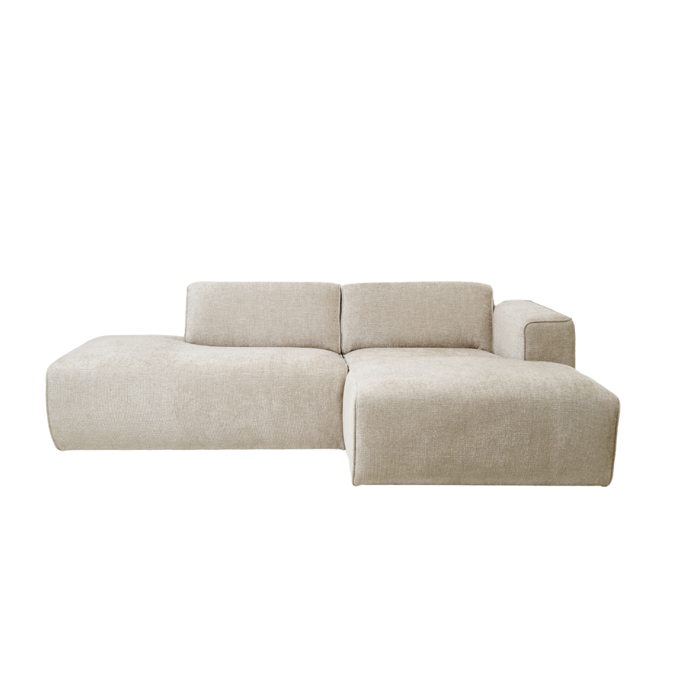 Sofa Viero – Compact Beige Modern Corner Sofa 227×161 cm