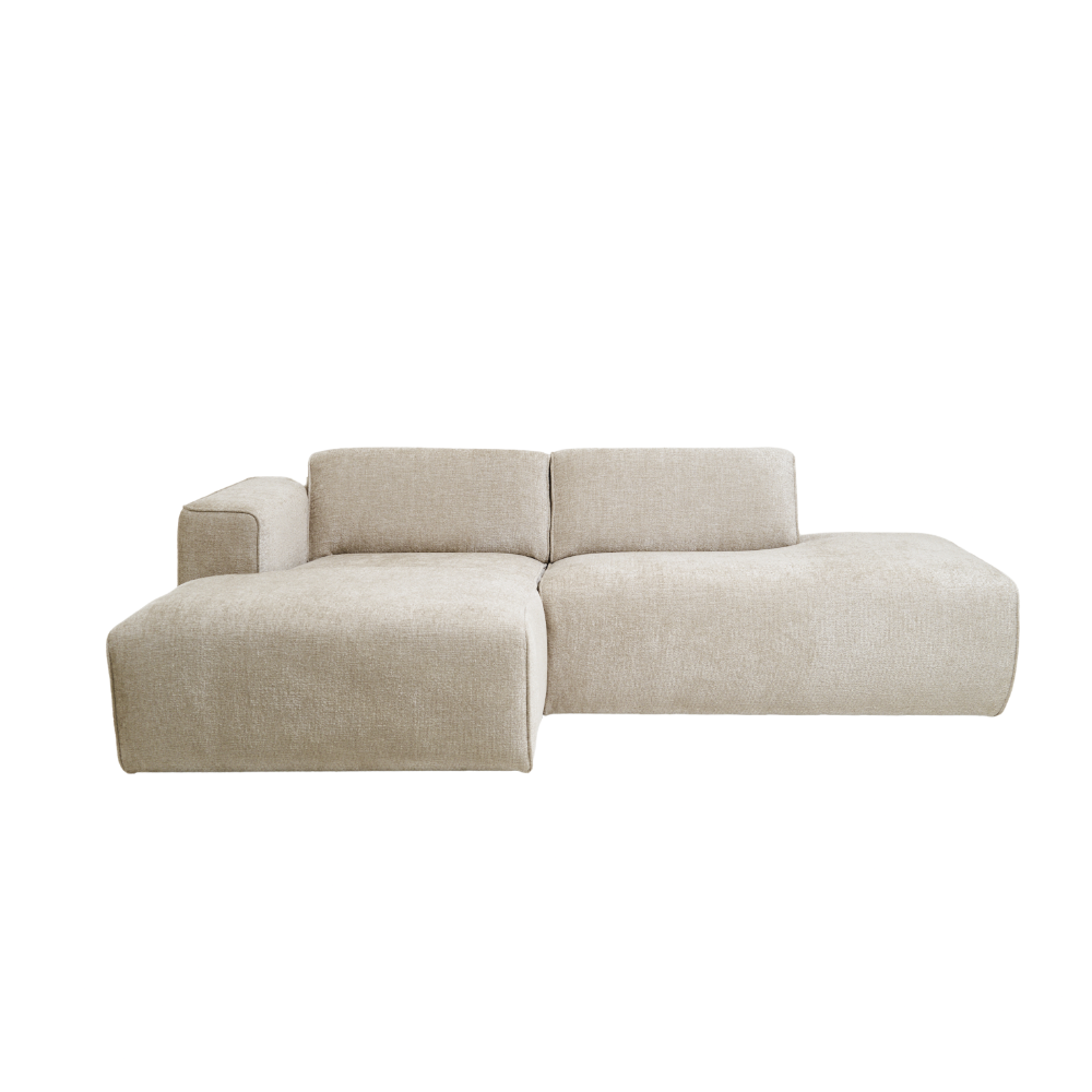 Sofa Viero – Compact Beige Modern Corner Sofa 227×161 cm