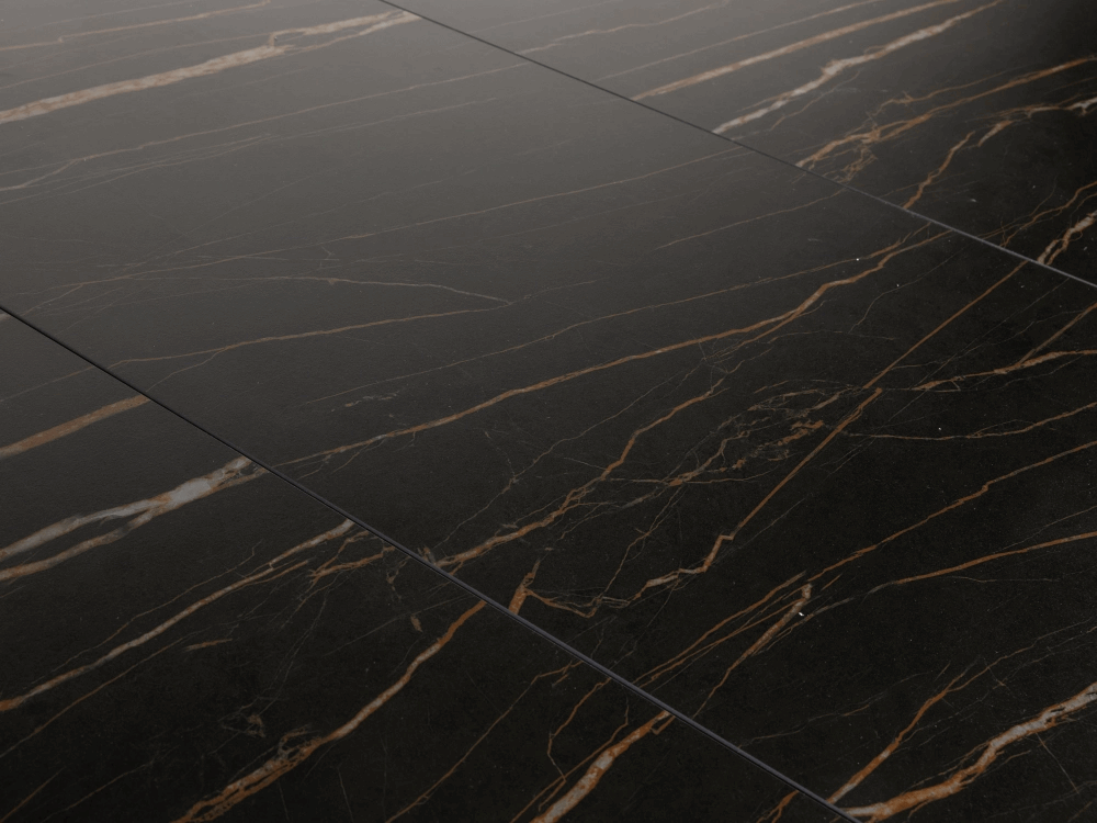 Dining Table Haku - Mat Black Ceramic 180/230cm