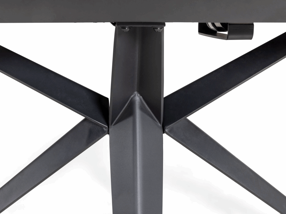 Dining Table Haku - Mat Black Ceramic 180/230cm