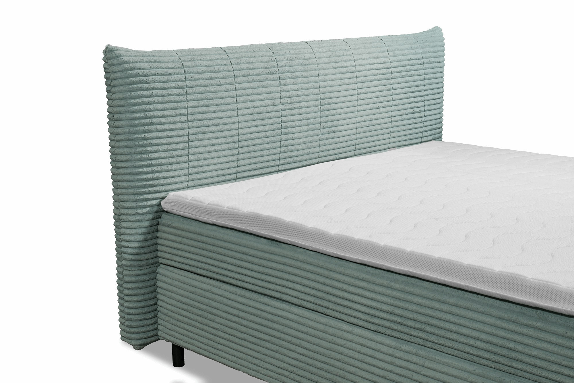 Boxspring Pasena - Turquoise | Includes Base and Topper
