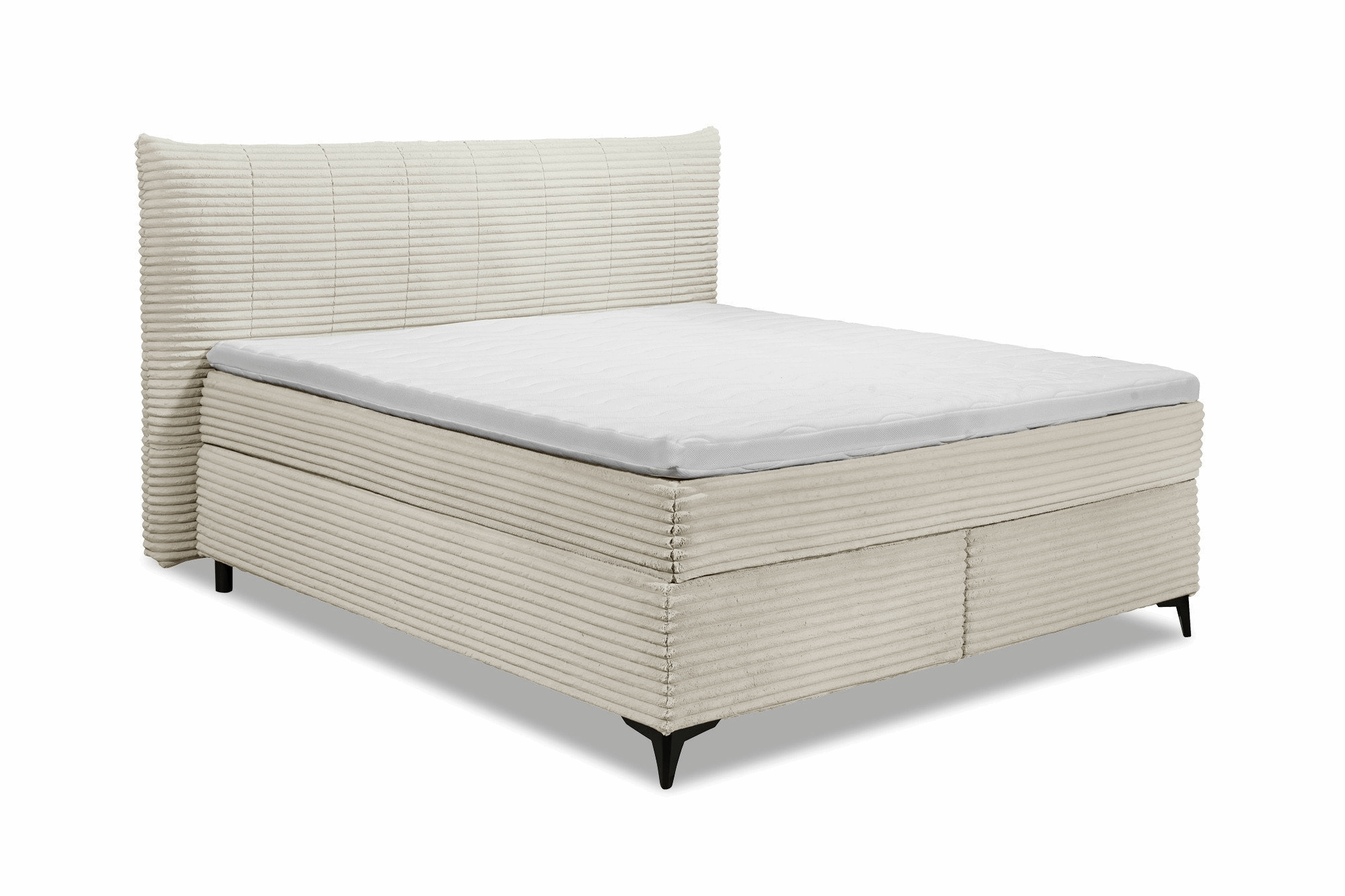 Boxspring Pasena - Beige | Includes Base and Topper