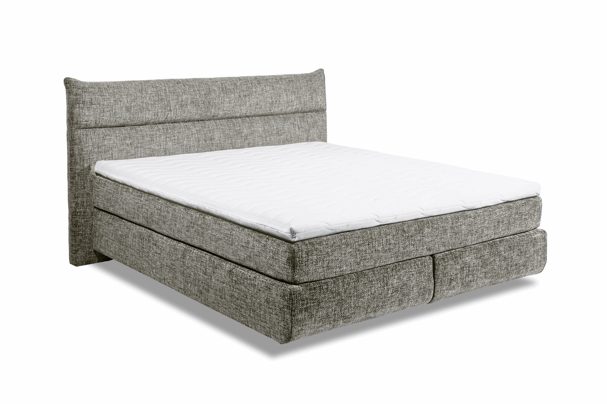 Boxspring Zando - Gray | Includes Base and Topper