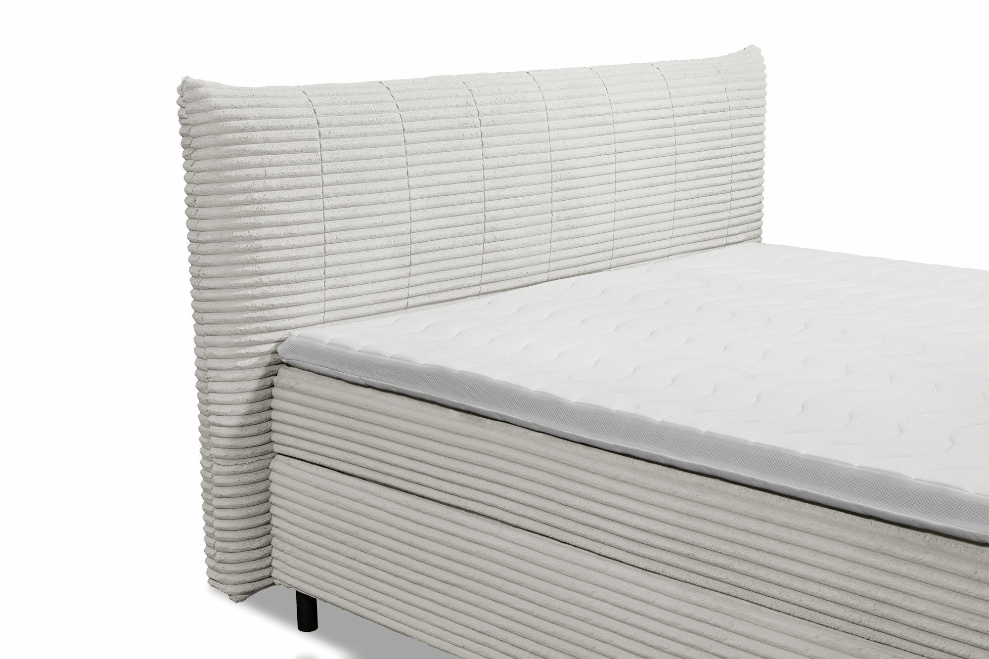 Boxspring Pasena - Silver | Includes Base and Topper