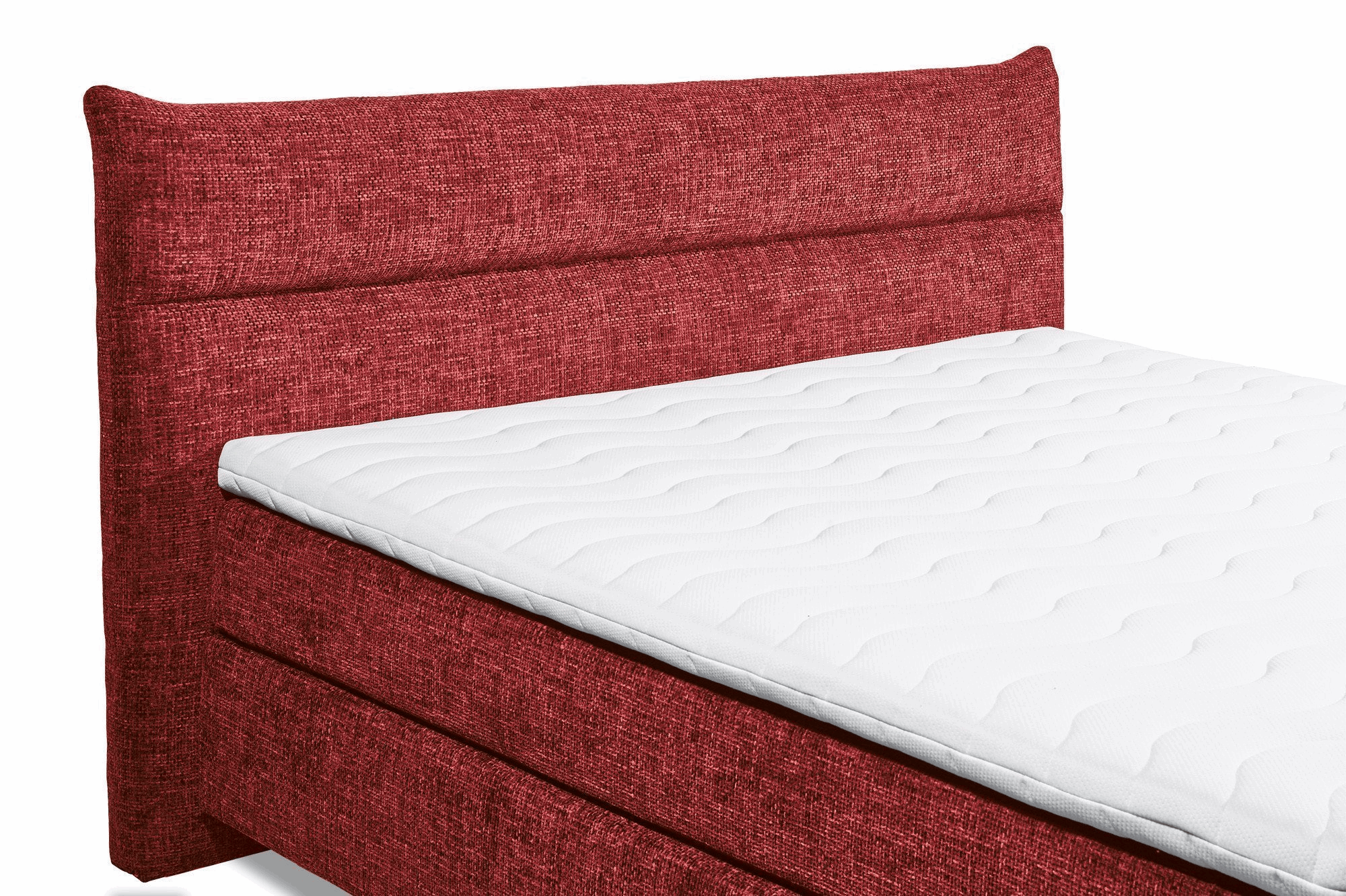 Boxspring Zando - Red | Includes Base and Topper