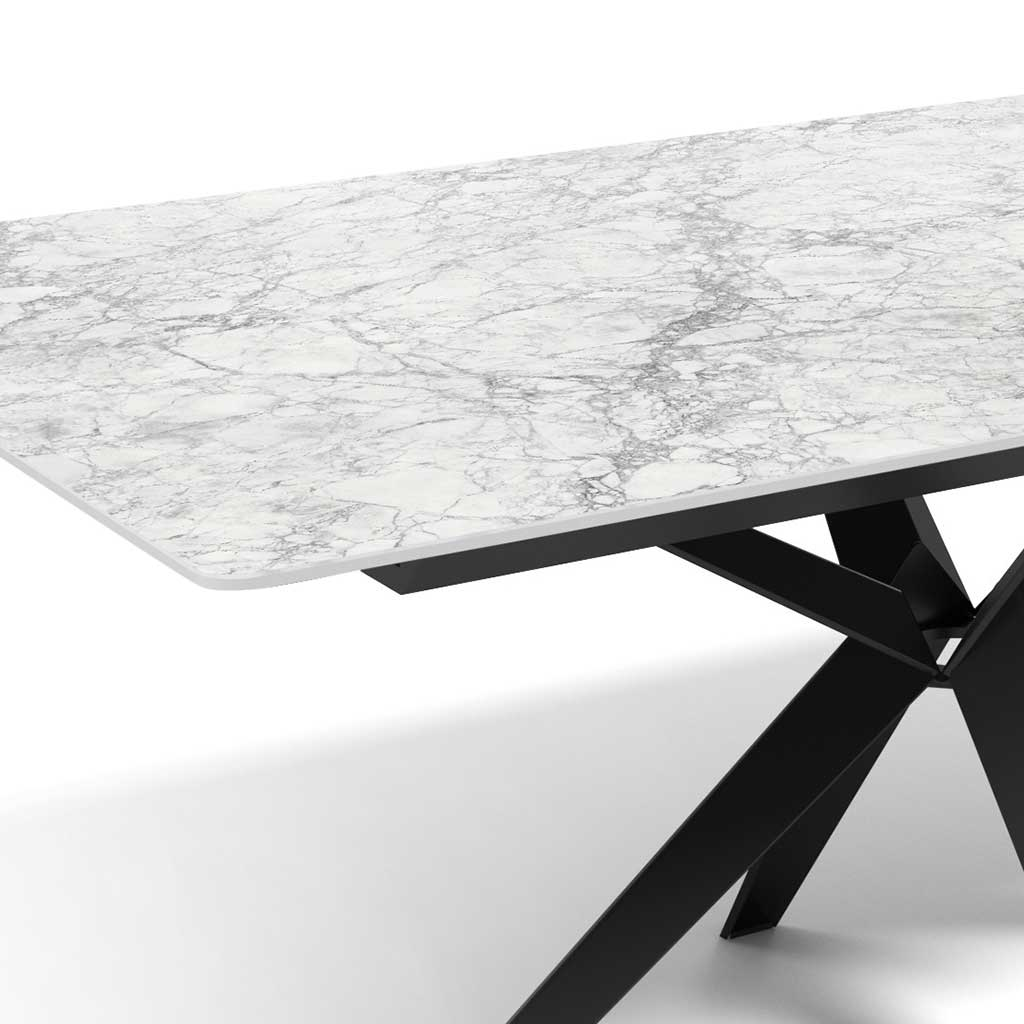 Dining Table Harmony - Ceramic White 180cm | Extendable 230cm