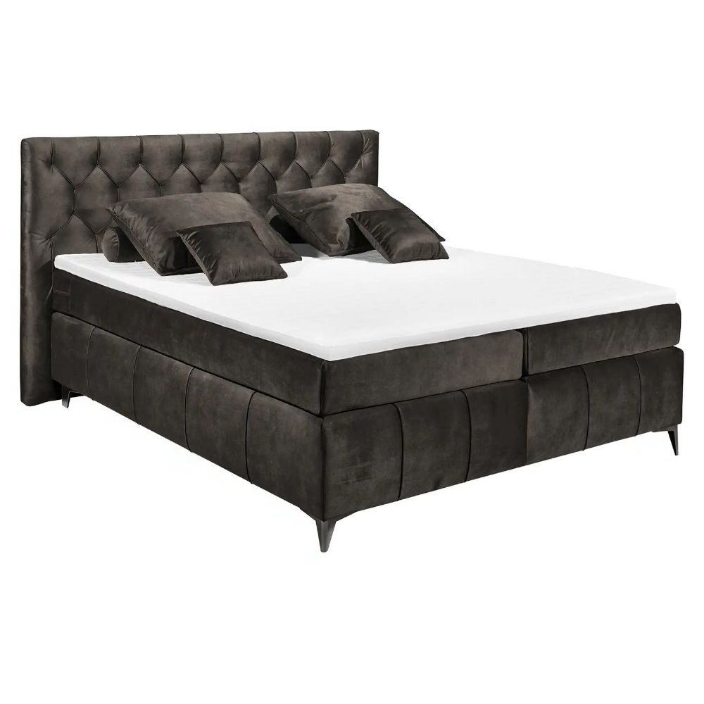 Boxspring Halston – Brown | Includes Base and Topper