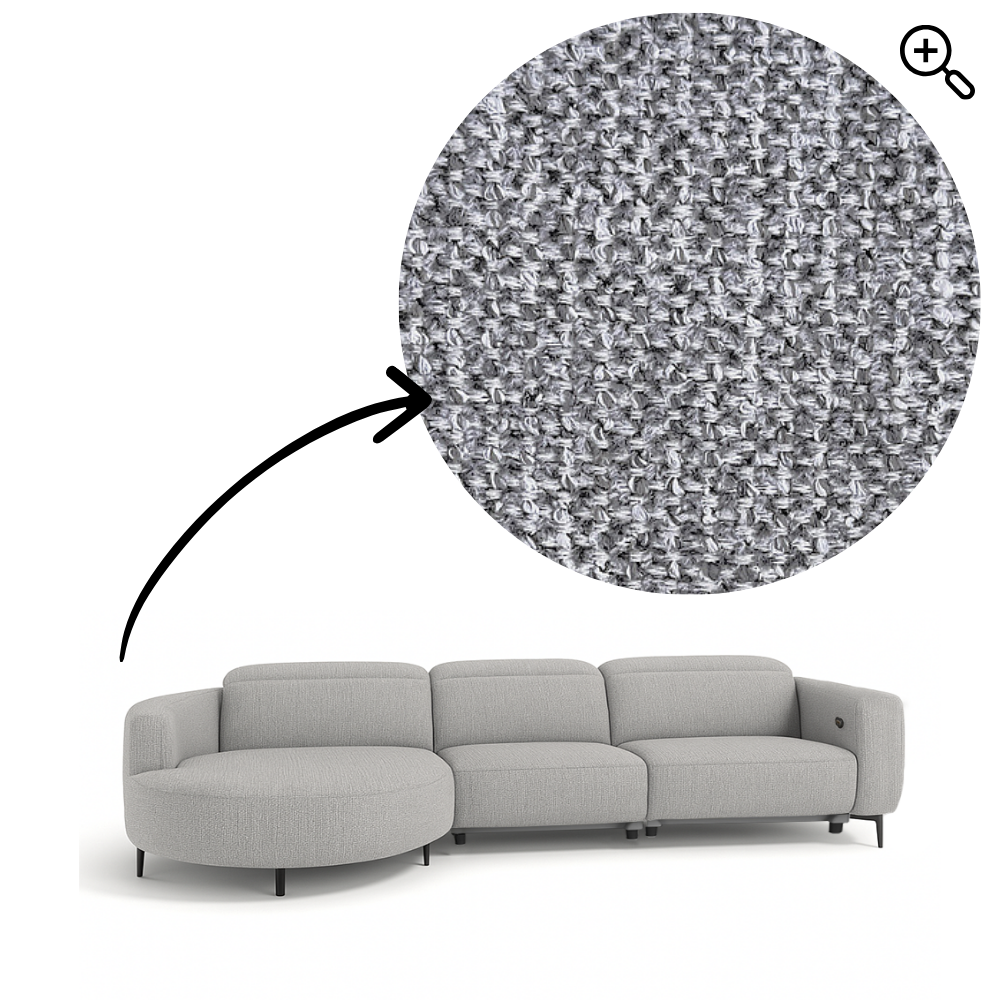 Sofa Maximus - Gray - Lounge Left 322x176cm