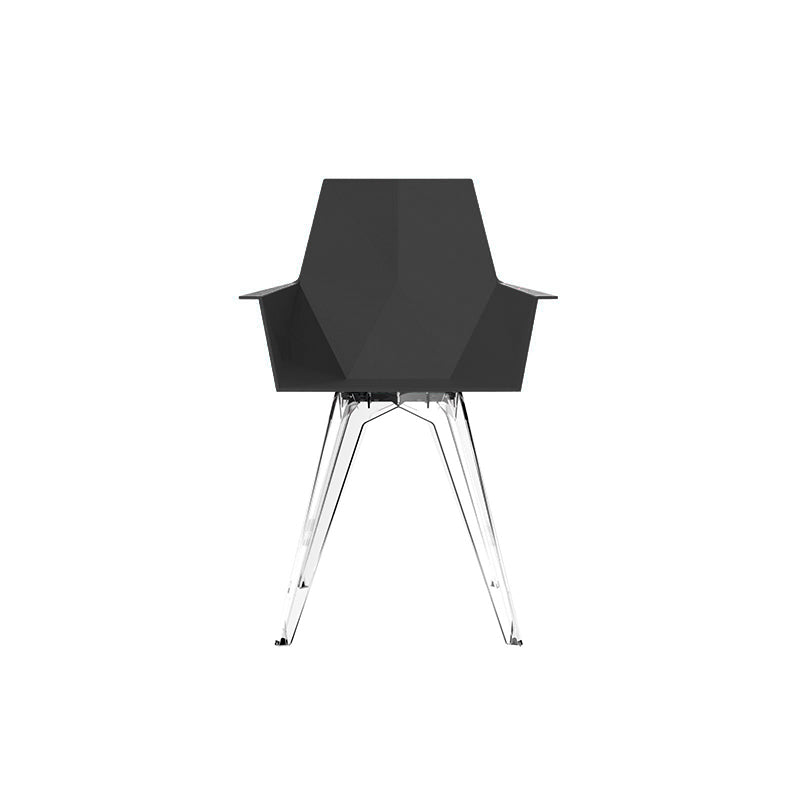 Faz - Chair With Armrest - Transparent Base