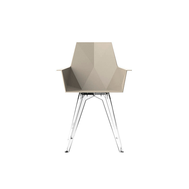 Faz - Chair With Armrest - Transparent Base