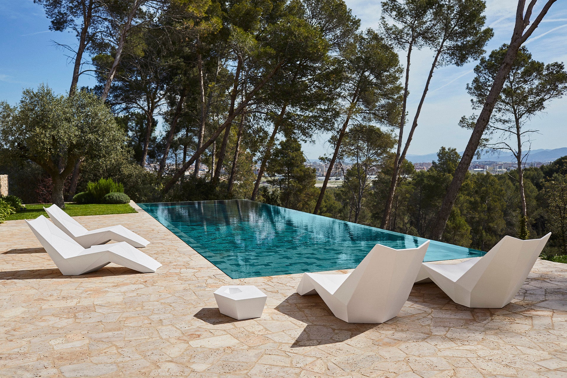 Faz - Sun Chaise Longue Table 60X57X22 Cm