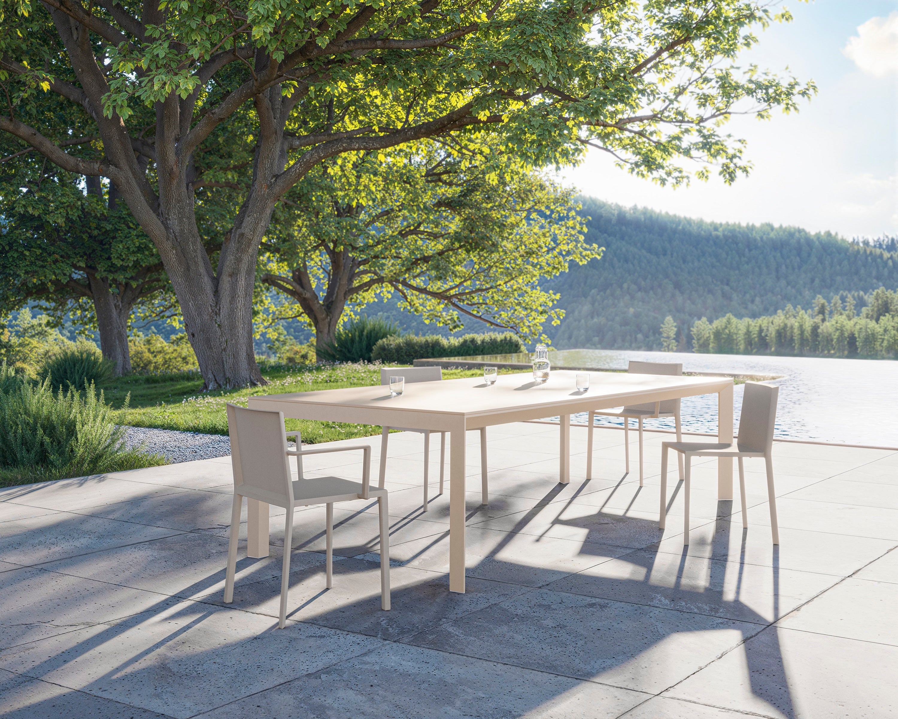 Frame Aluminium Table 160X80X74