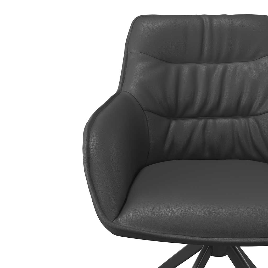 Chair Como - Black Leather