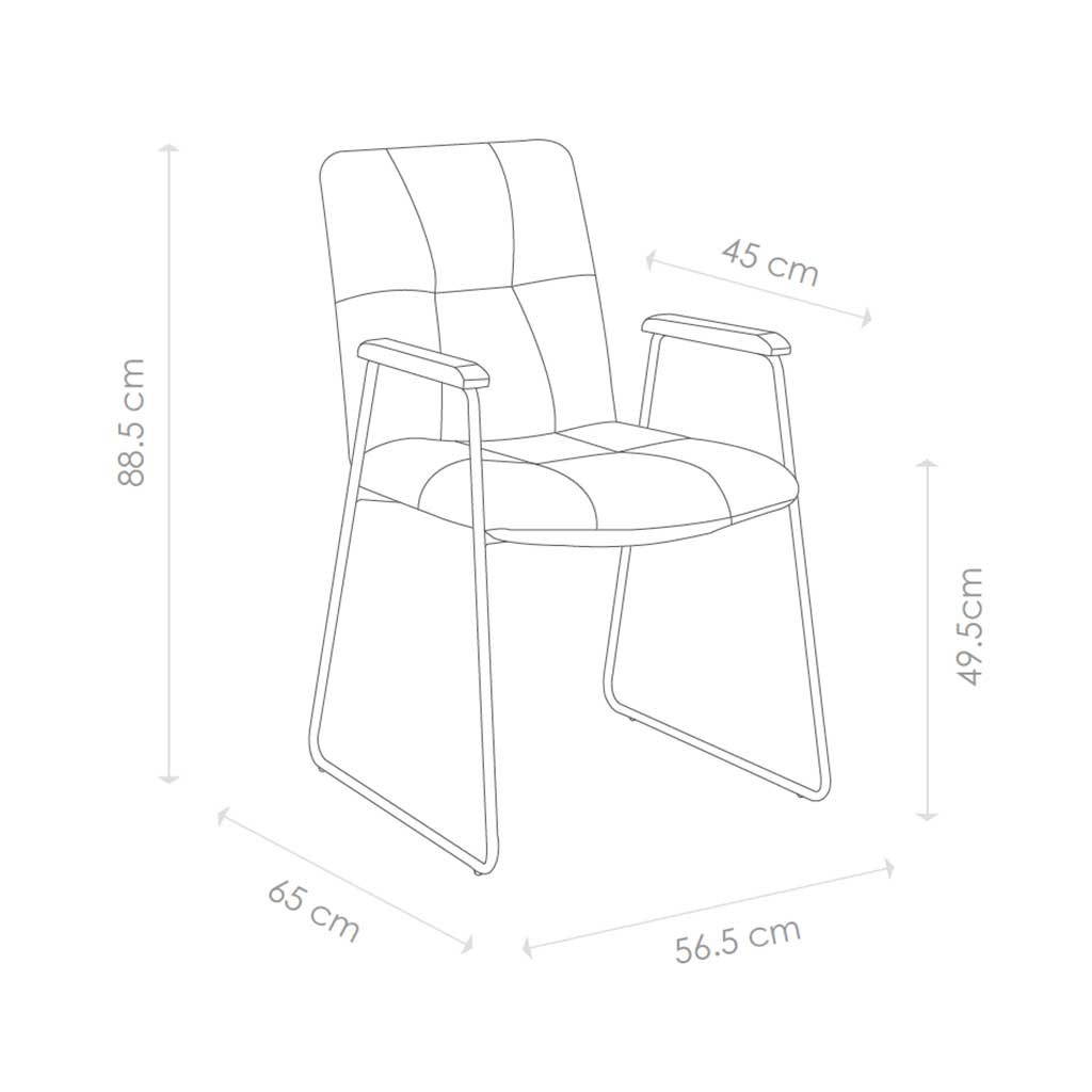 Chair Lausanne - Camel