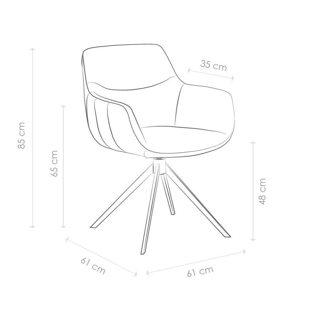 Chair - Ferrara Brown Bouclé + White Bouclé