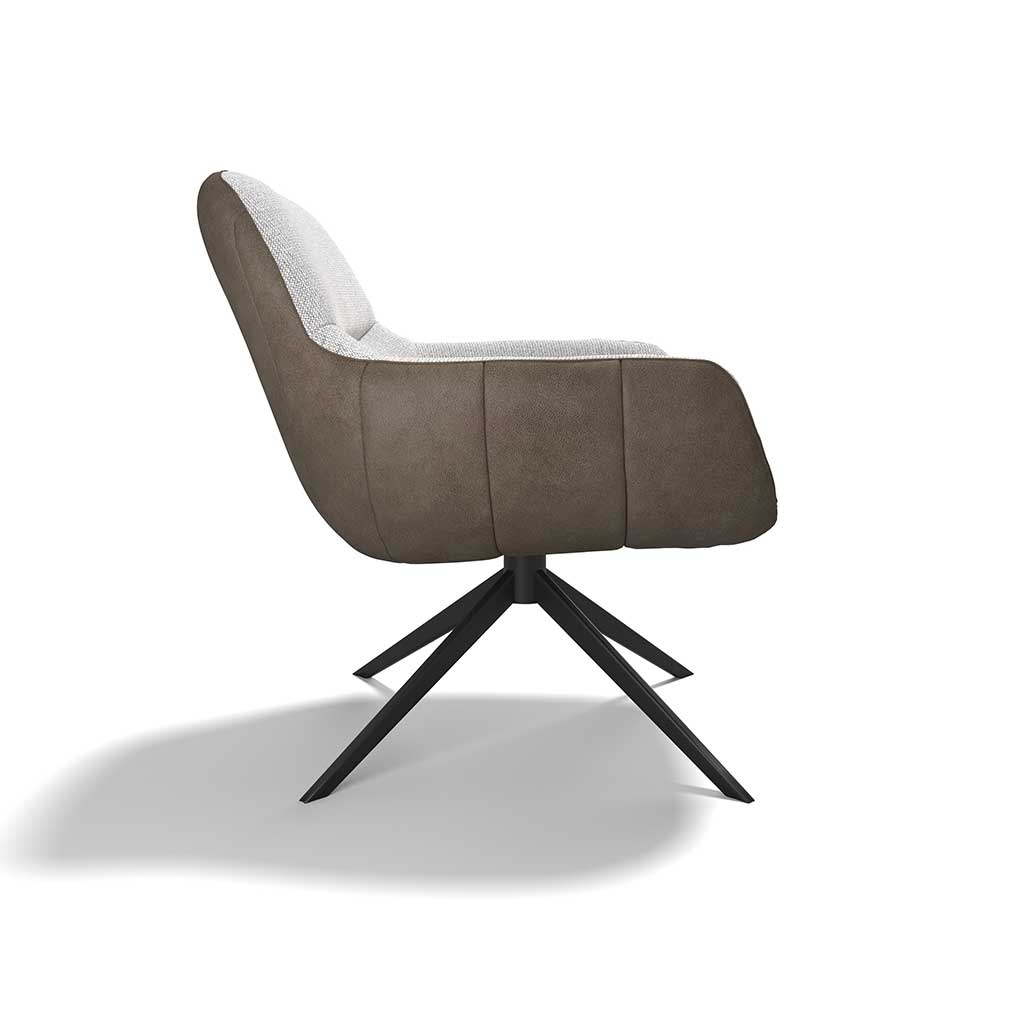 Armchair Ferrara Brown + Gray
