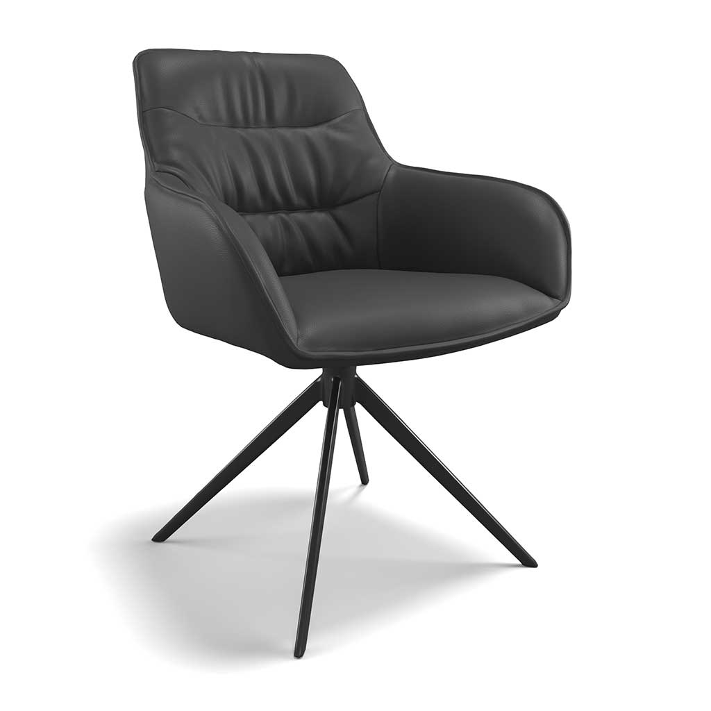 Chair Como - Black Leather