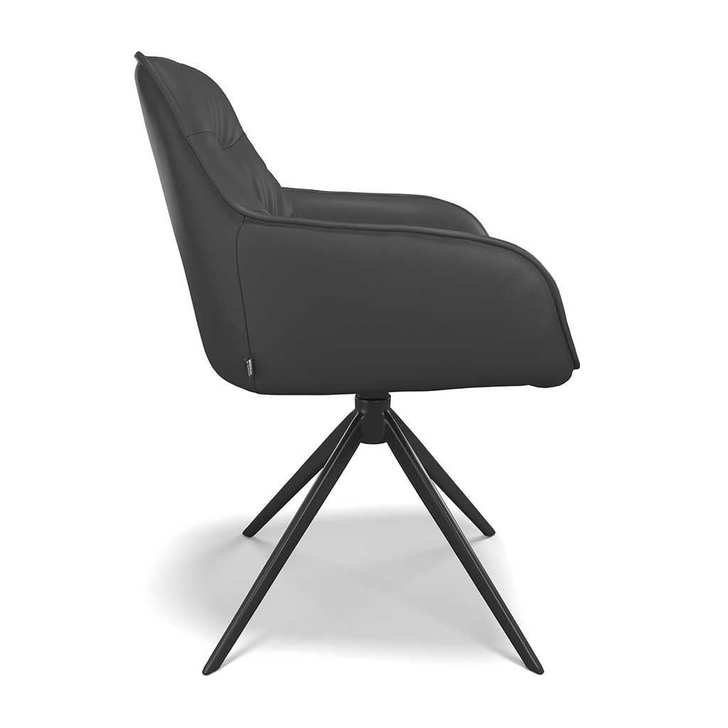 Chair Como - Black Leather