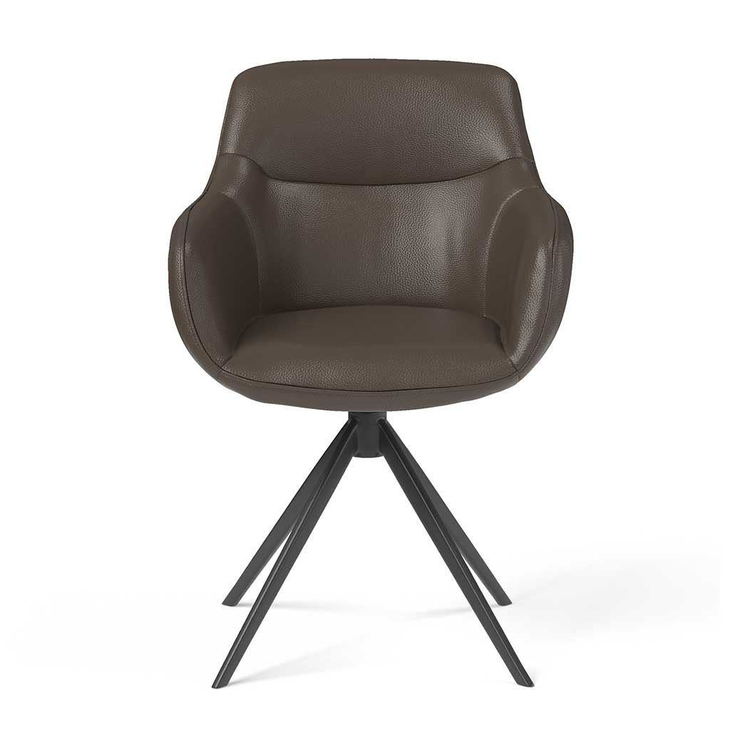 Chair Ferrara - Dark Brown Leather