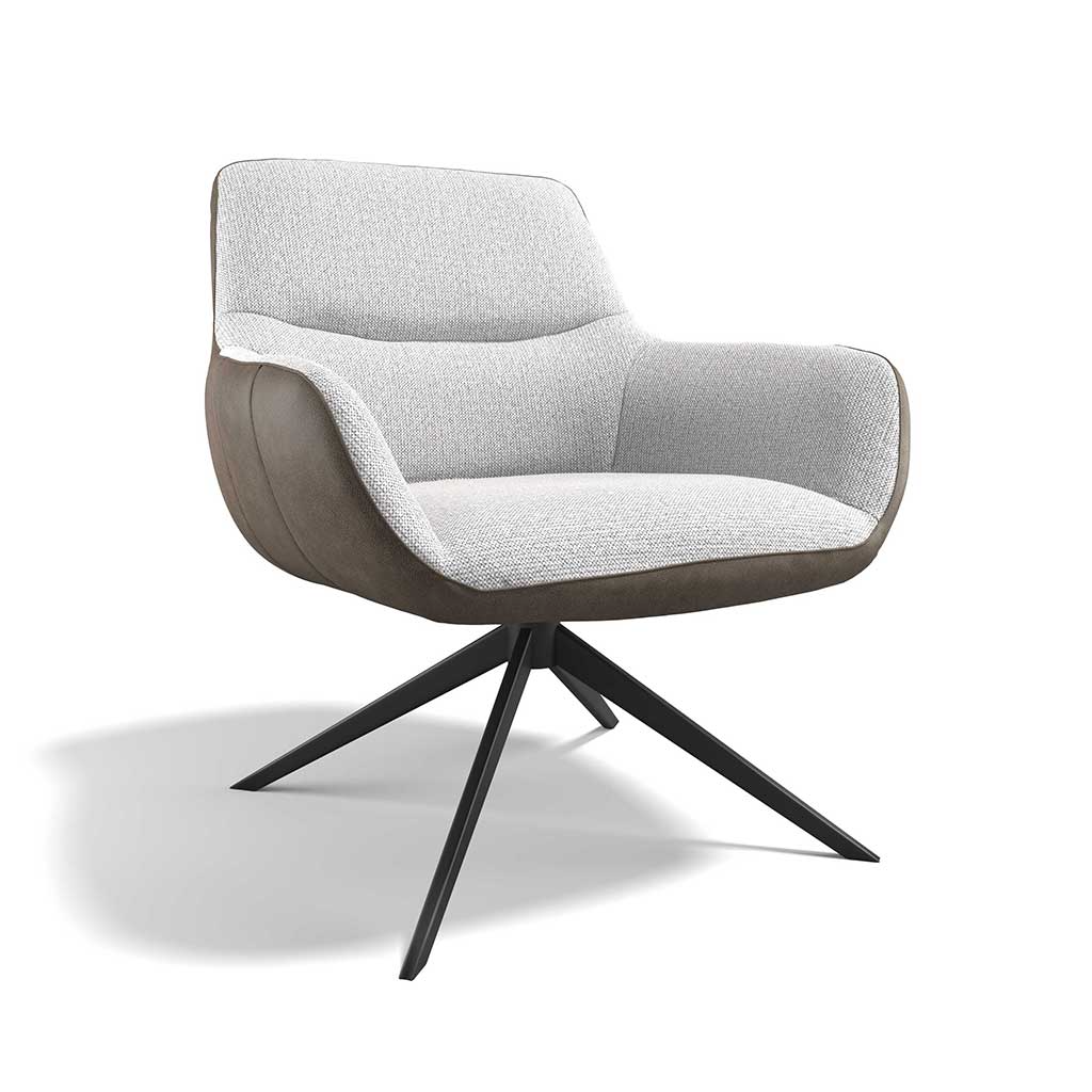 Armchair Ferrara Brown + Gray