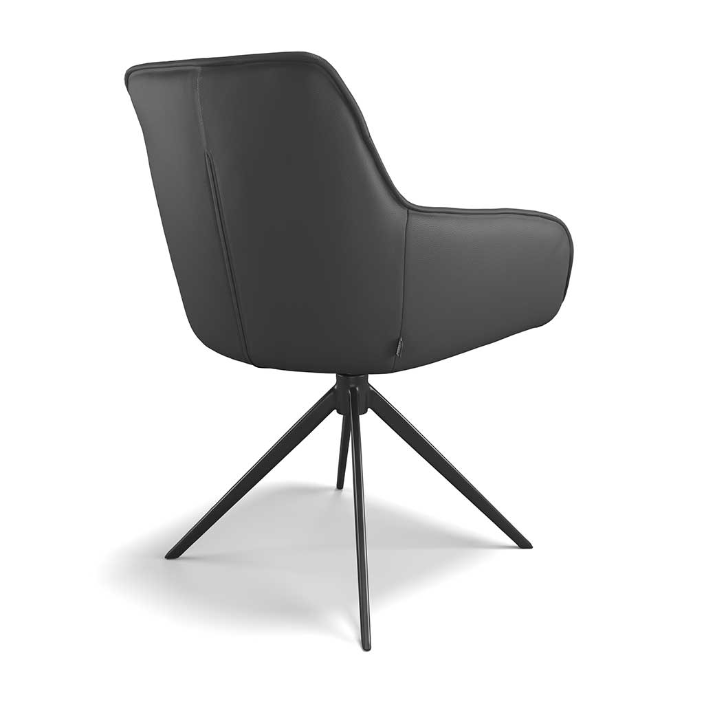 Chair Como - Black Leather