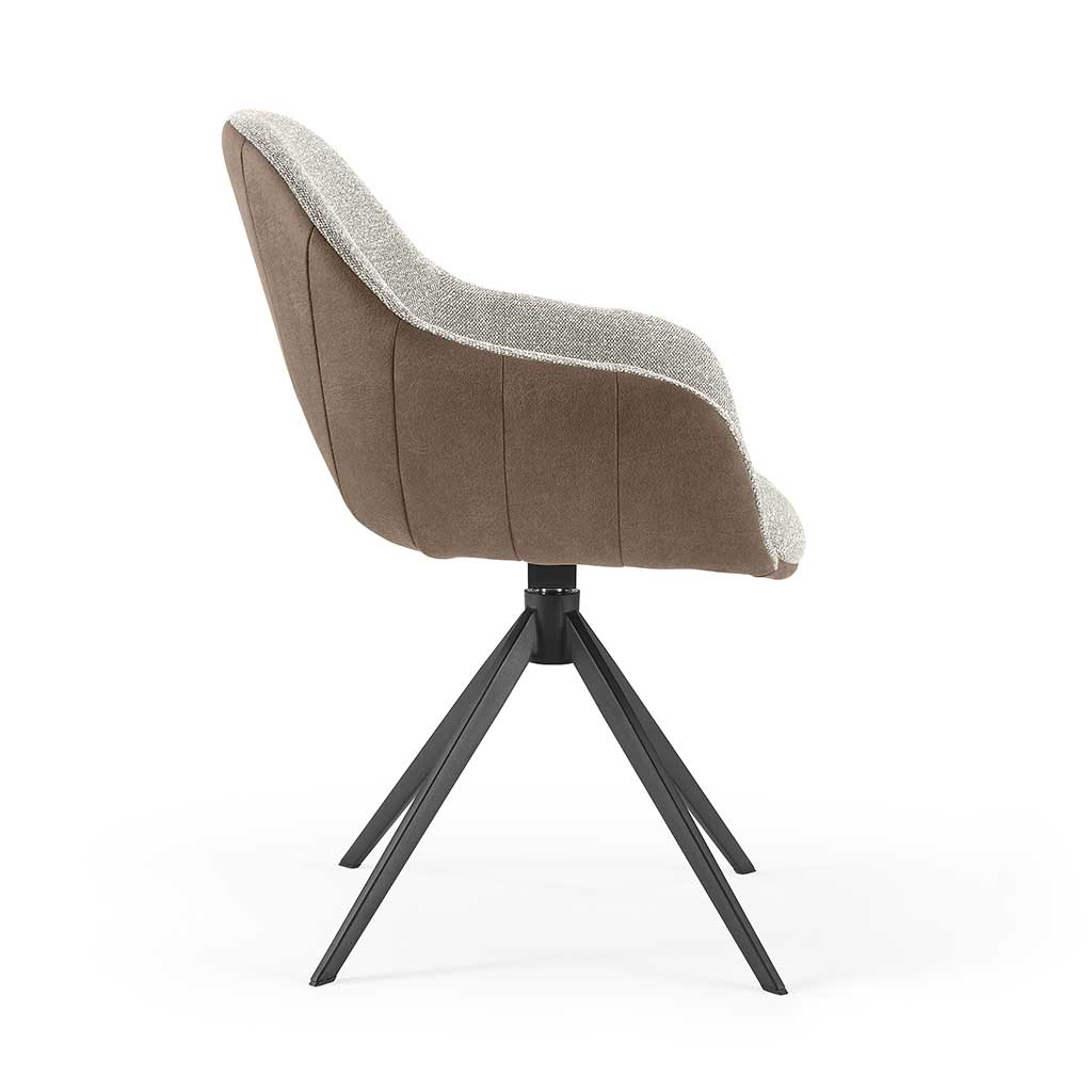 Chair Matera - Gray + Brown
