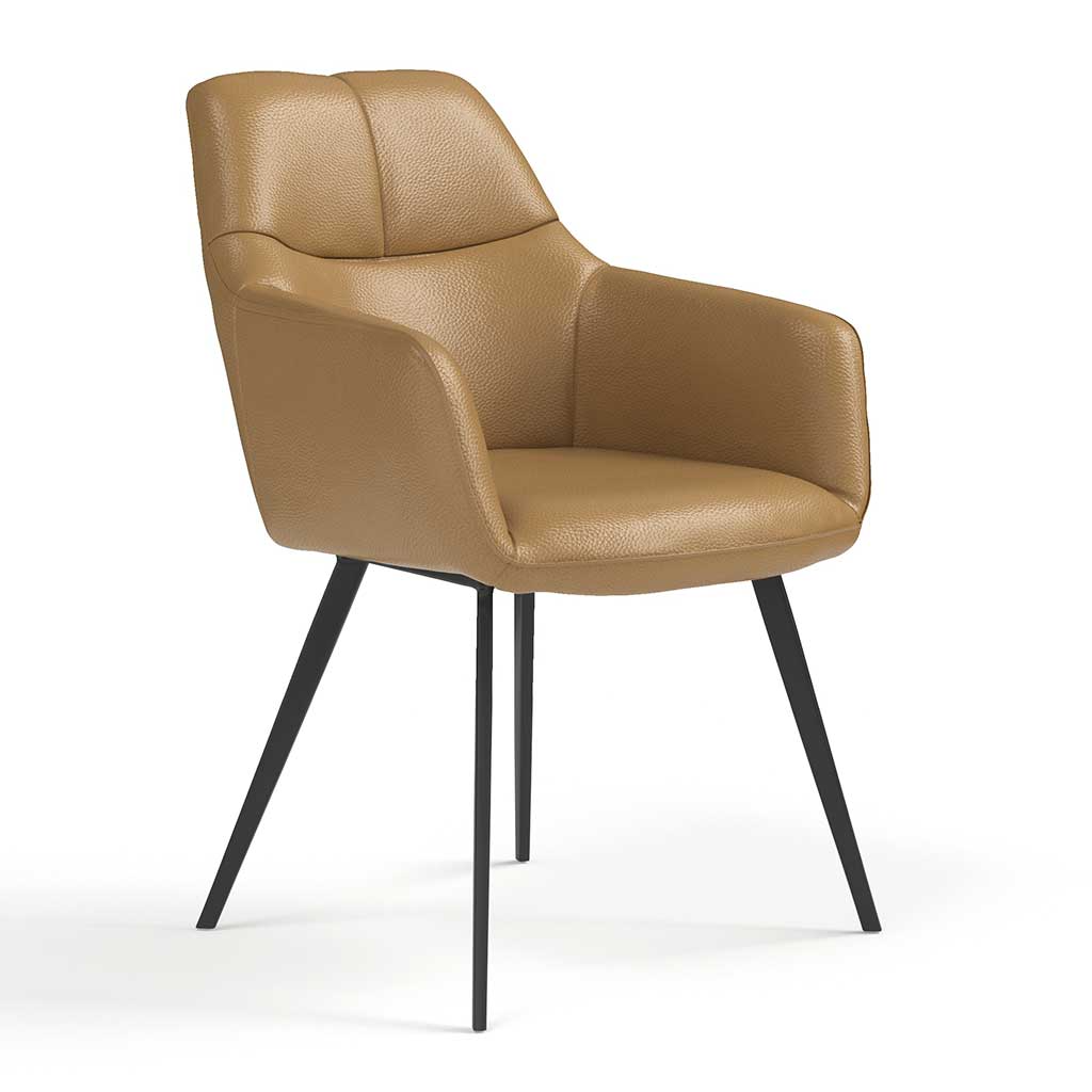 Chair Bari - Camel Leather