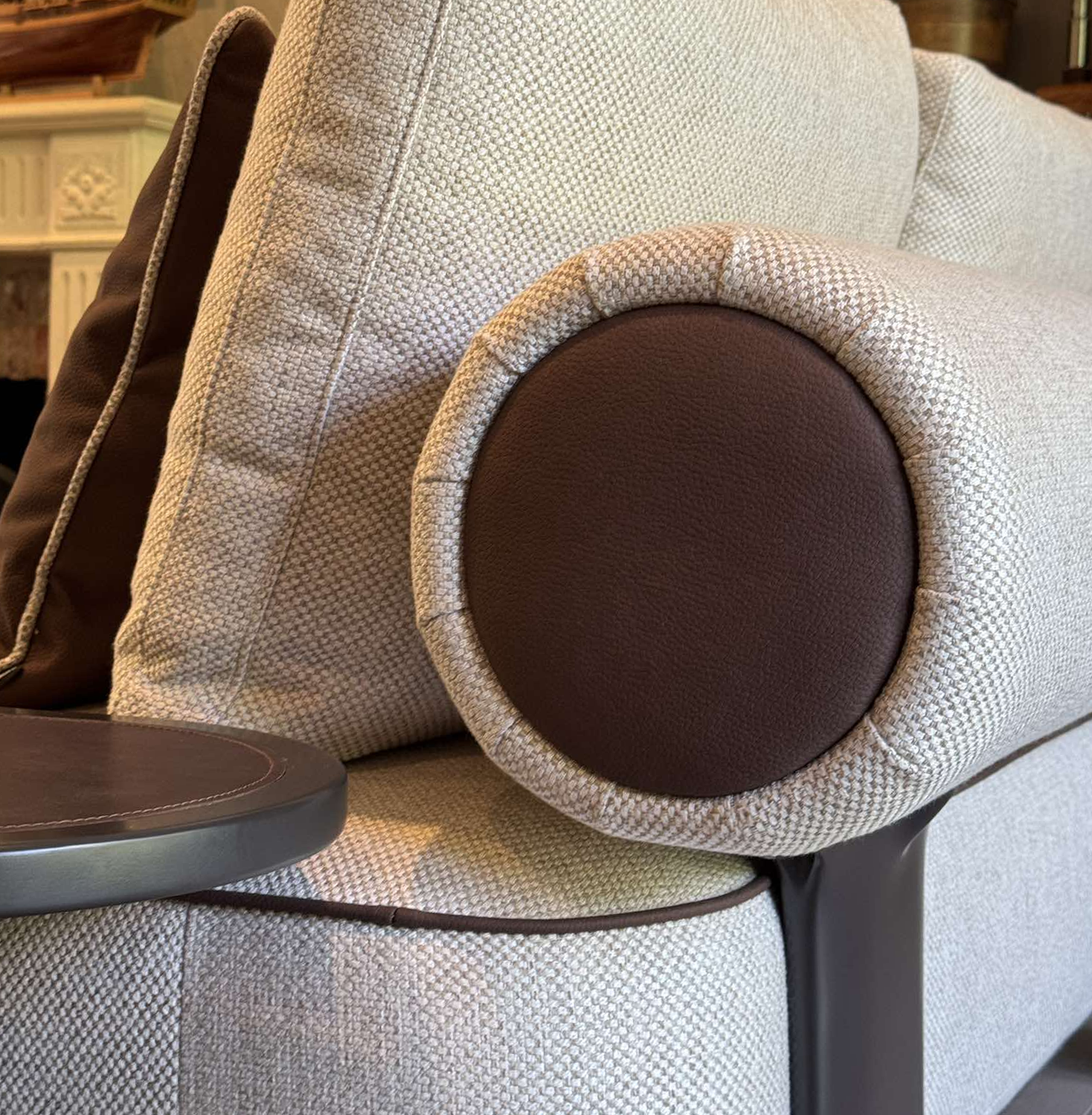 Sofa Kyoto - Light Gray/Beige 256x111cm