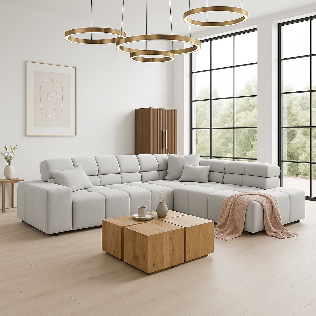 Sofa Portland Matric - Steel - Lounge 319x215cm