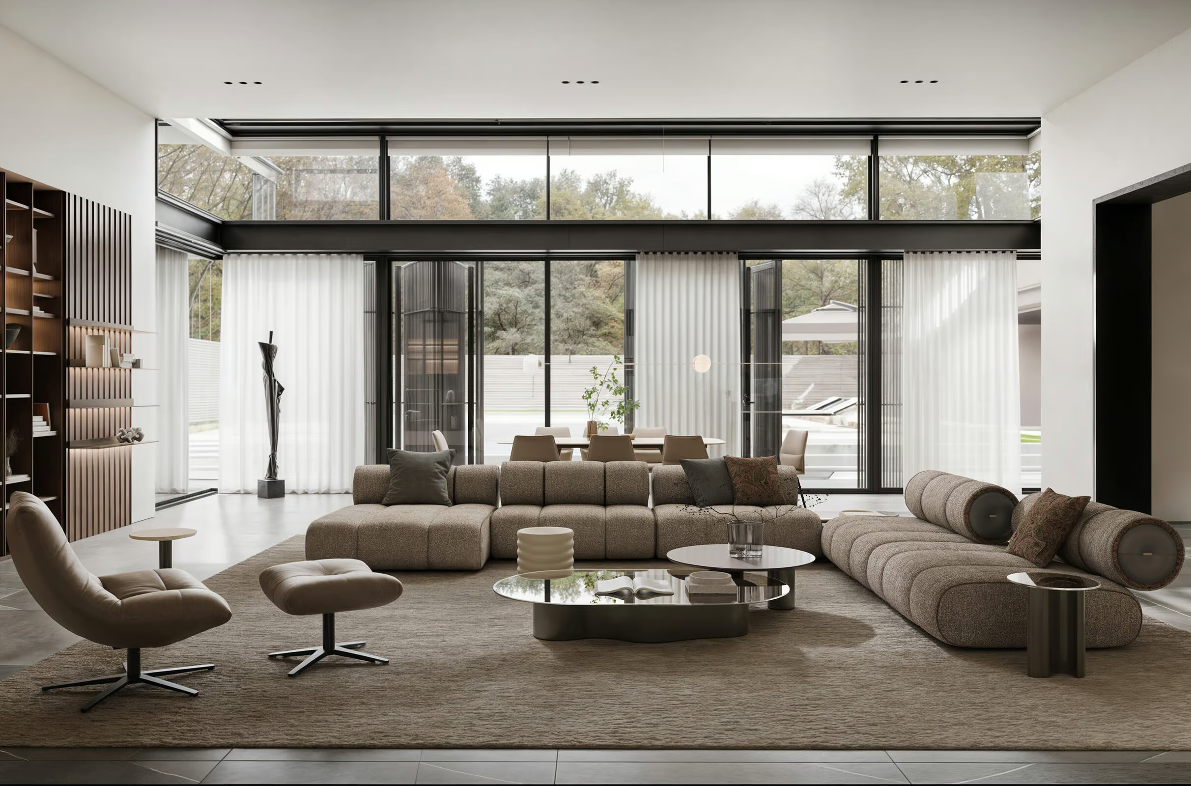 Coffee Table Pera Glass Middle